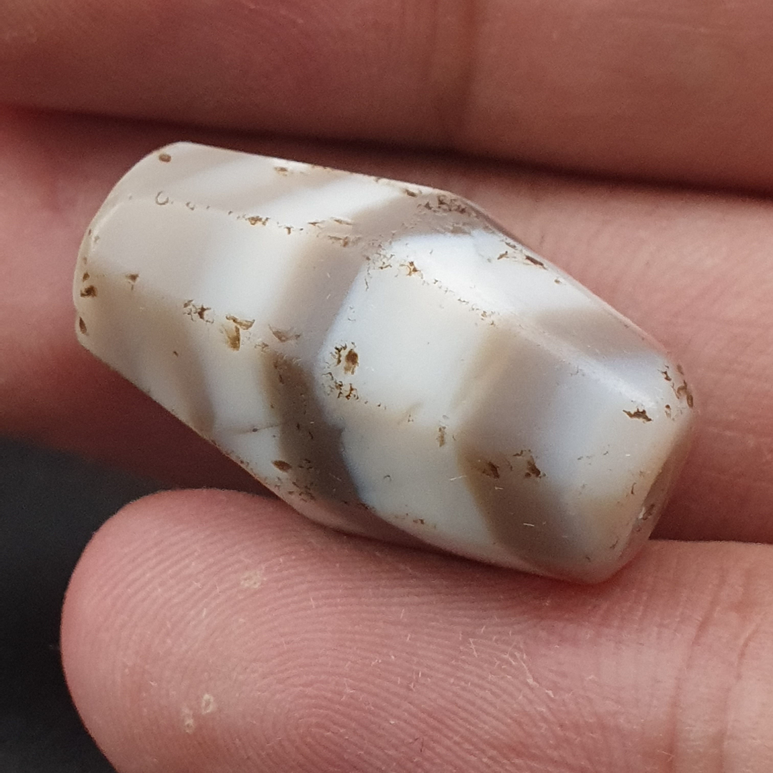 Rare Ancient Suliemani Agate Amulet Natural Striped Pattern