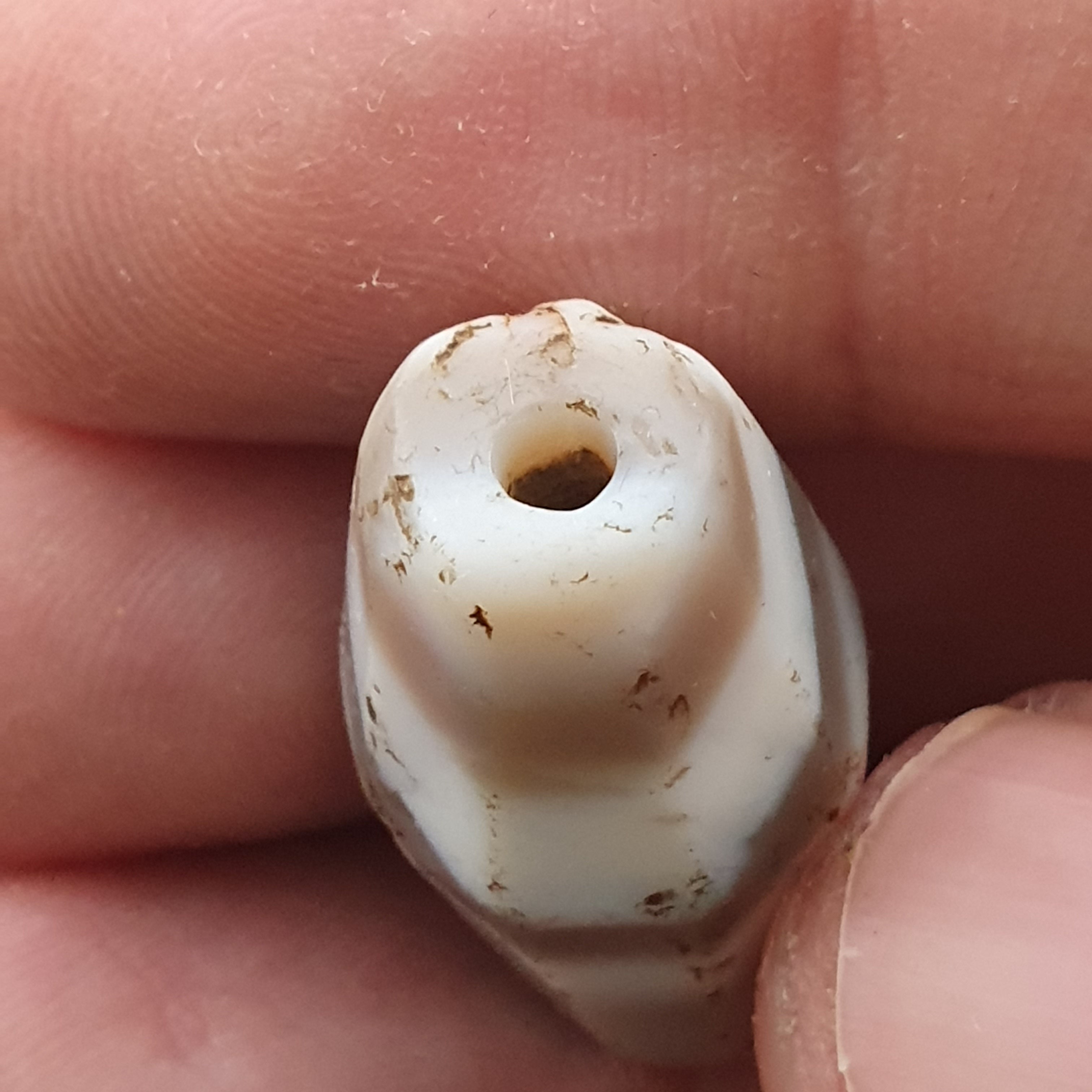 Rare Ancient Suliemani Agate Amulet Natural Striped Pattern