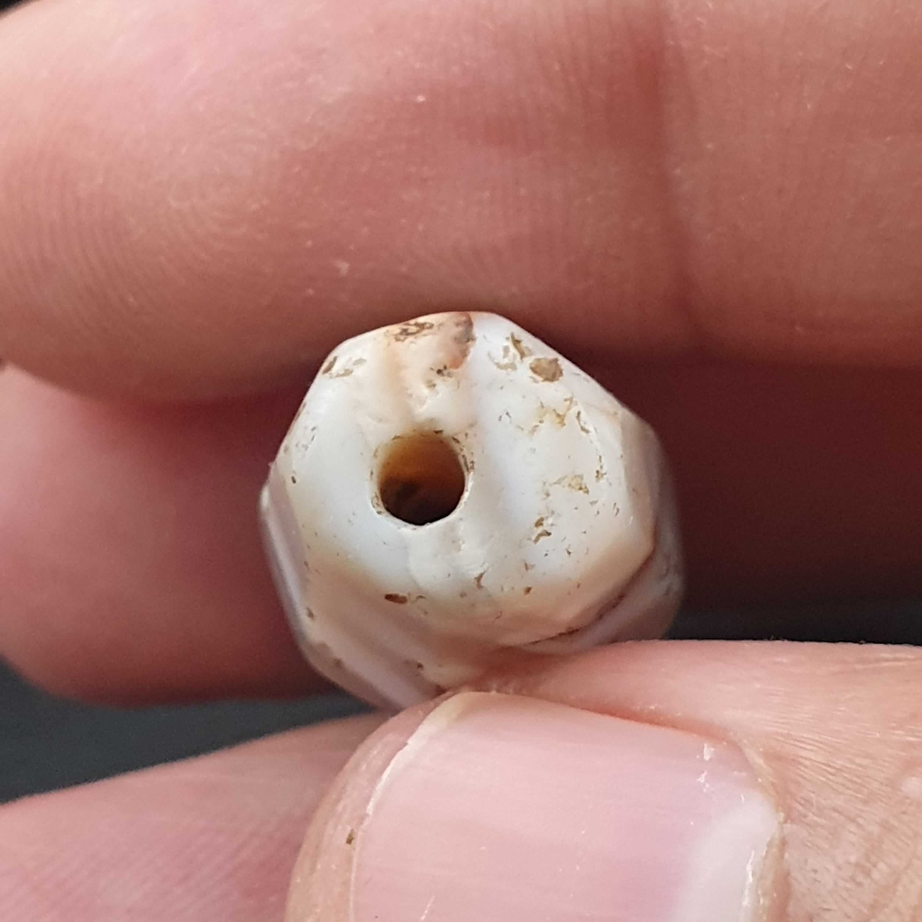 Rare Ancient Suliemani Agate Amulet Natural Striped Pattern