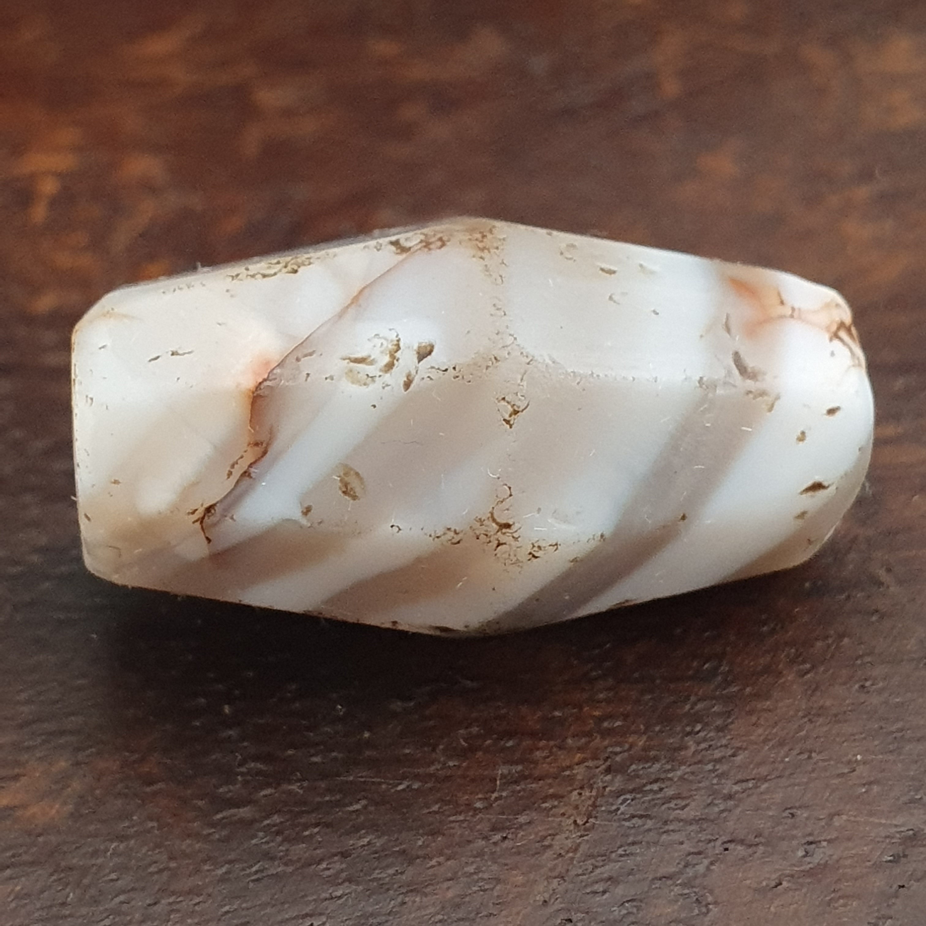 Rare Ancient Suliemani Agate Amulet Natural Striped Pattern
