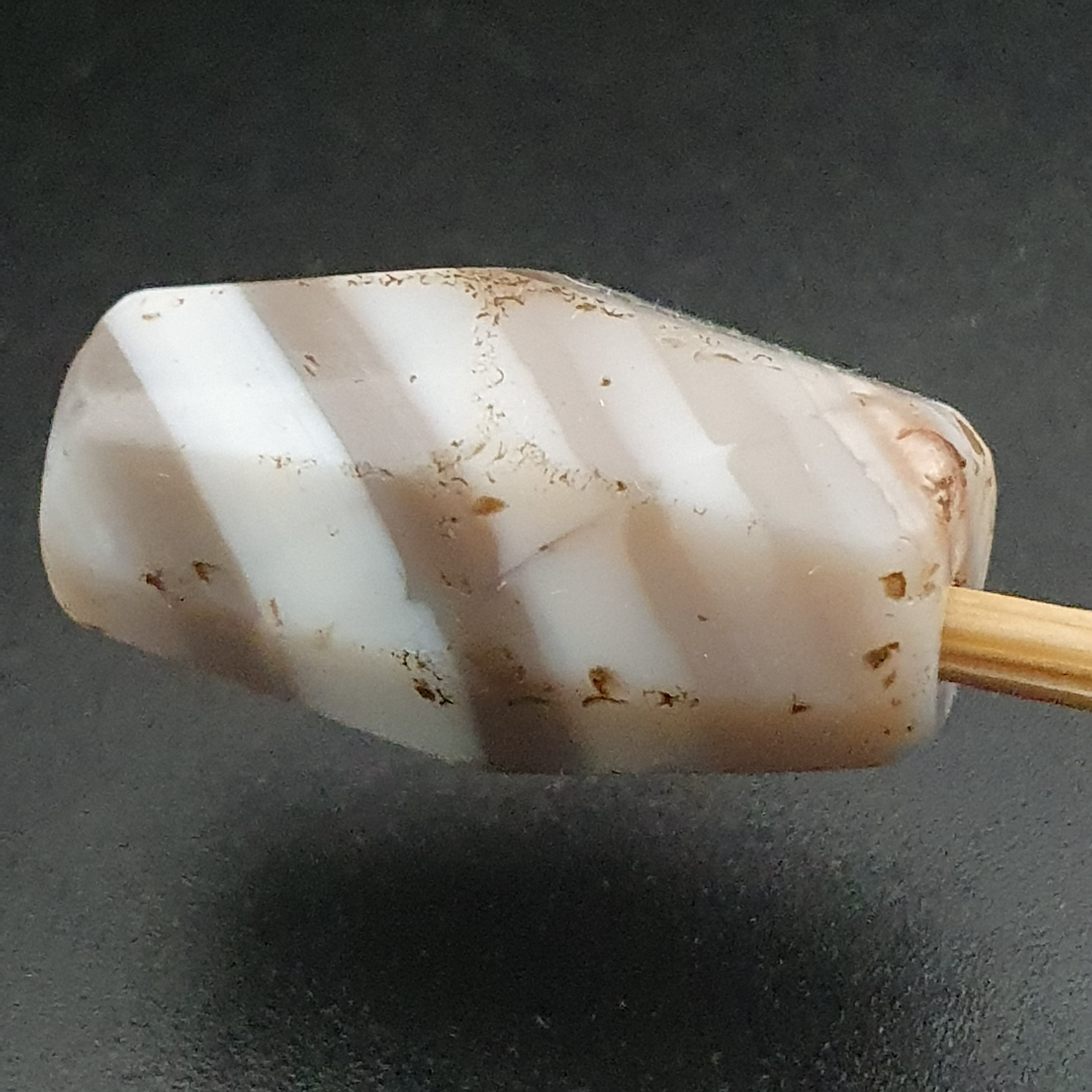 Rare Ancient Suliemani Agate Amulet Natural Striped Pattern