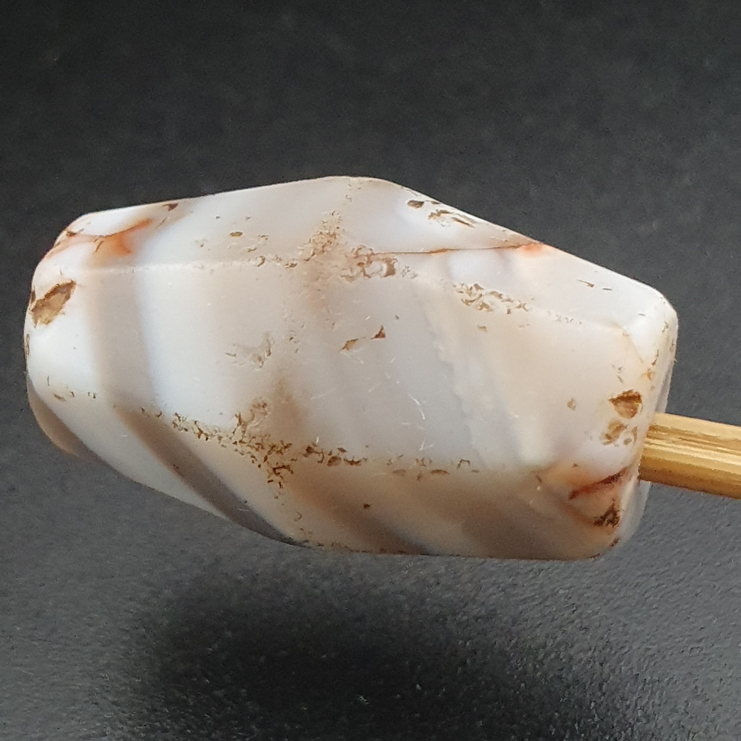 Rare Ancient Suliemani Agate Amulet Natural Striped Pattern