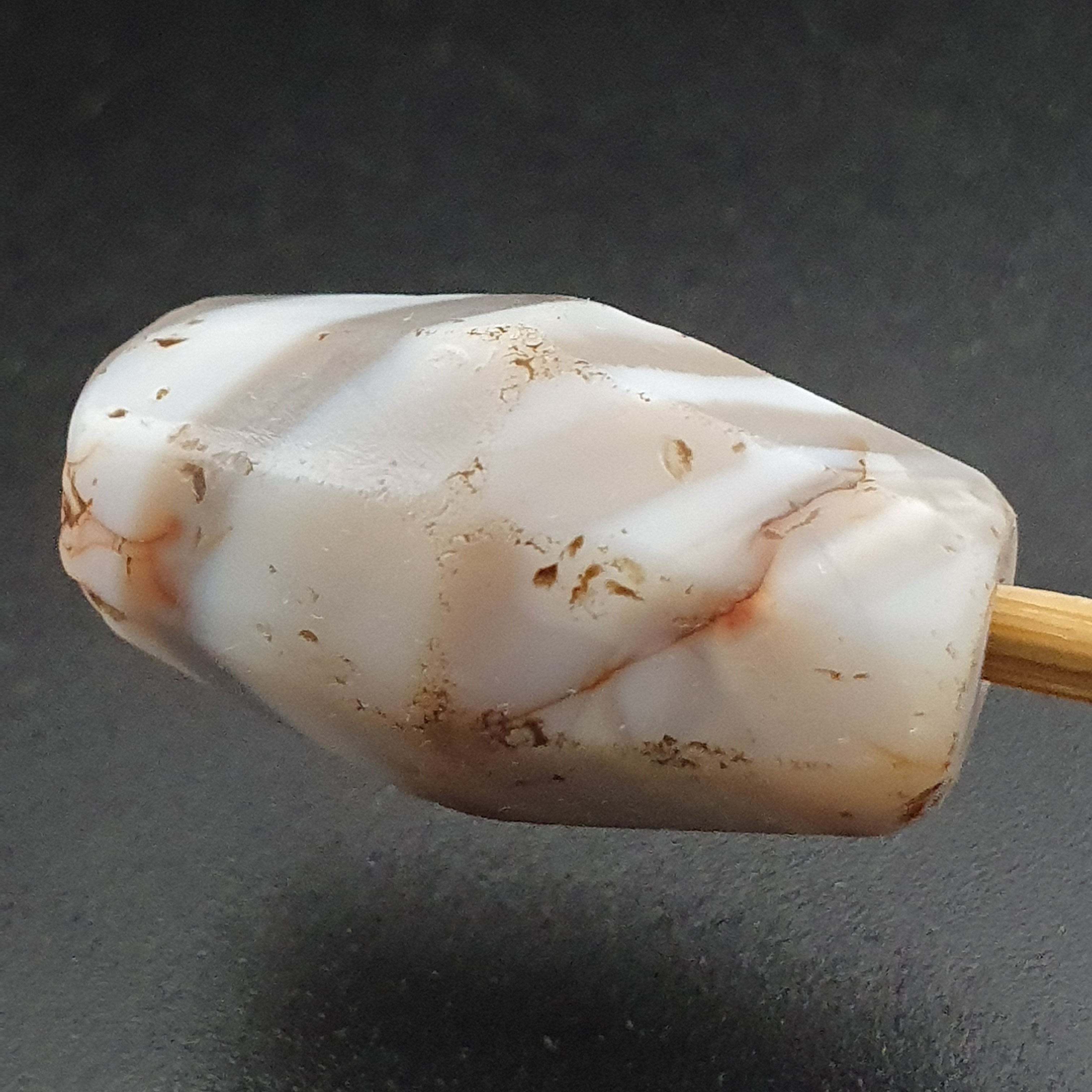 Rare Ancient Suliemani Agate Amulet Natural Striped Pattern