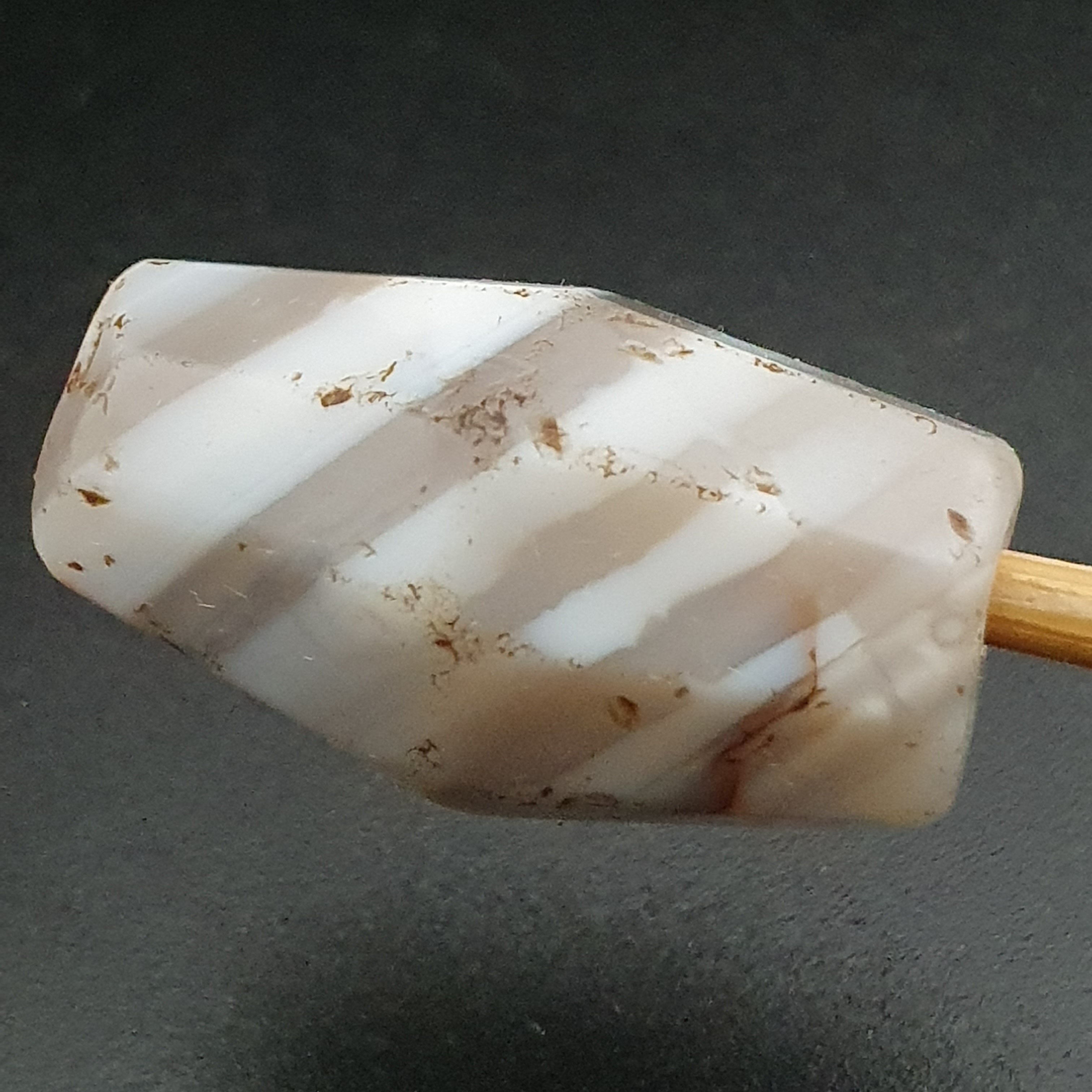 Rare Ancient Suliemani Agate Amulet Natural Striped Pattern