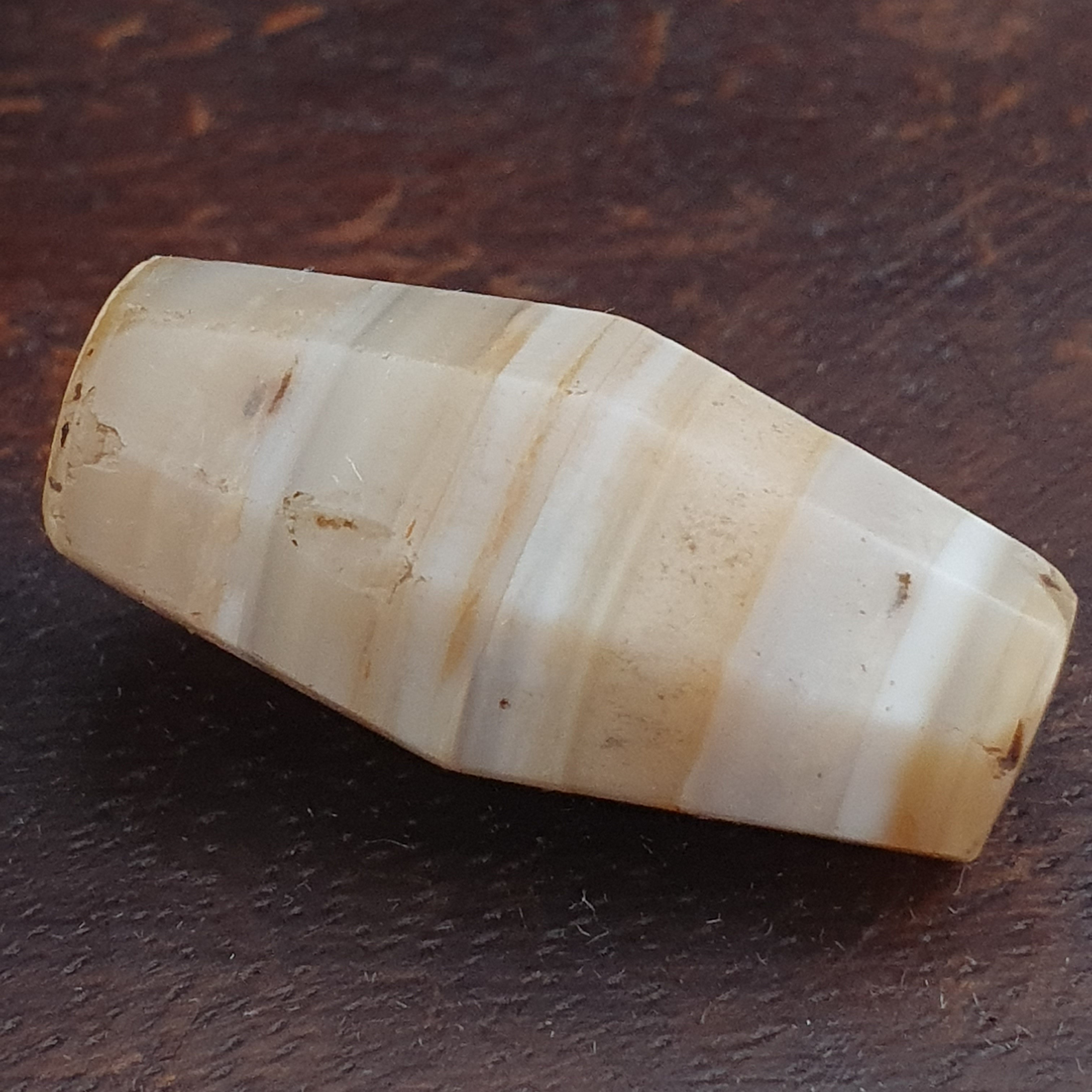 Ancient Yemeni Suliemani Natural Pattern Agate Bead