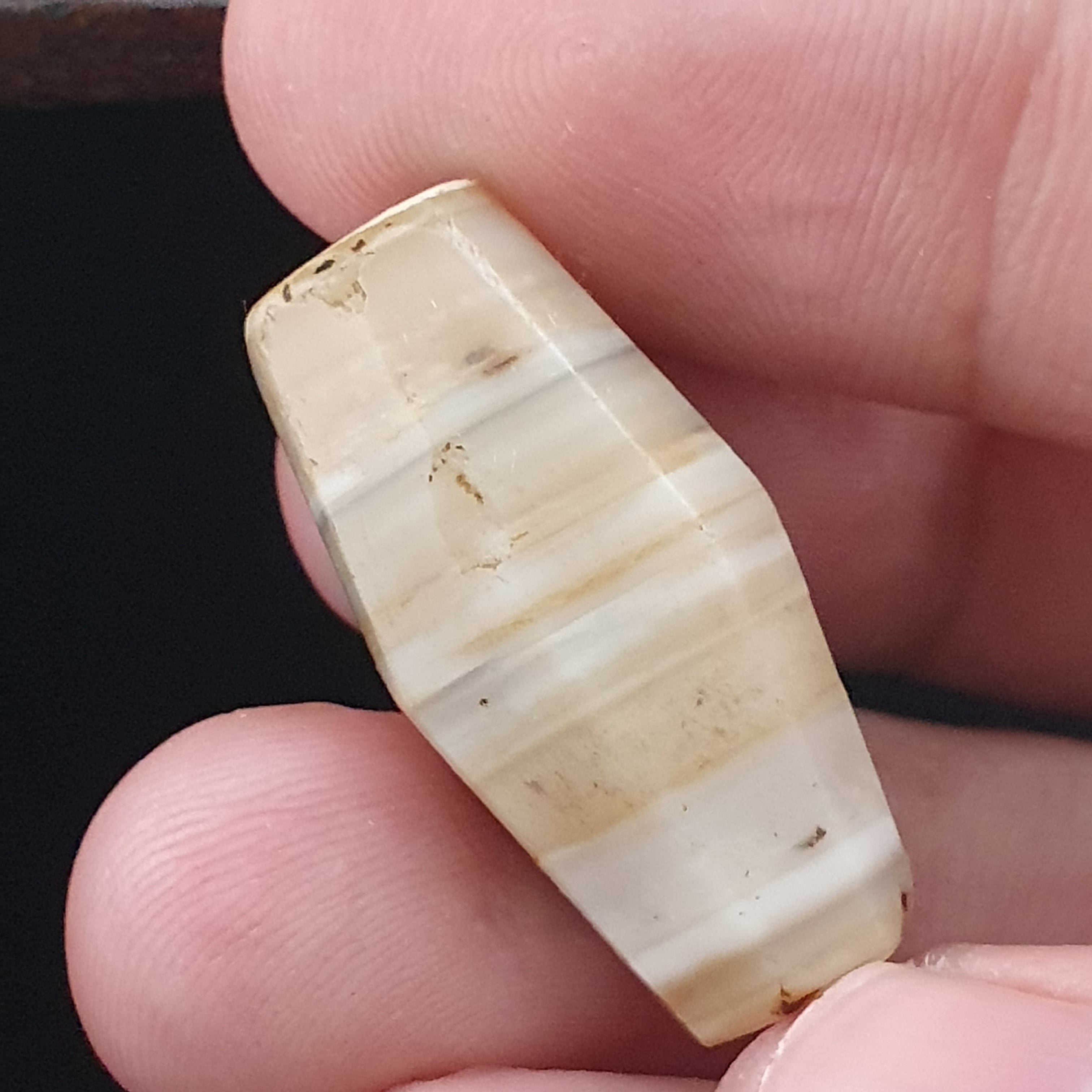 Ancient Yemeni Suliemani Natural Pattern Agate Bead