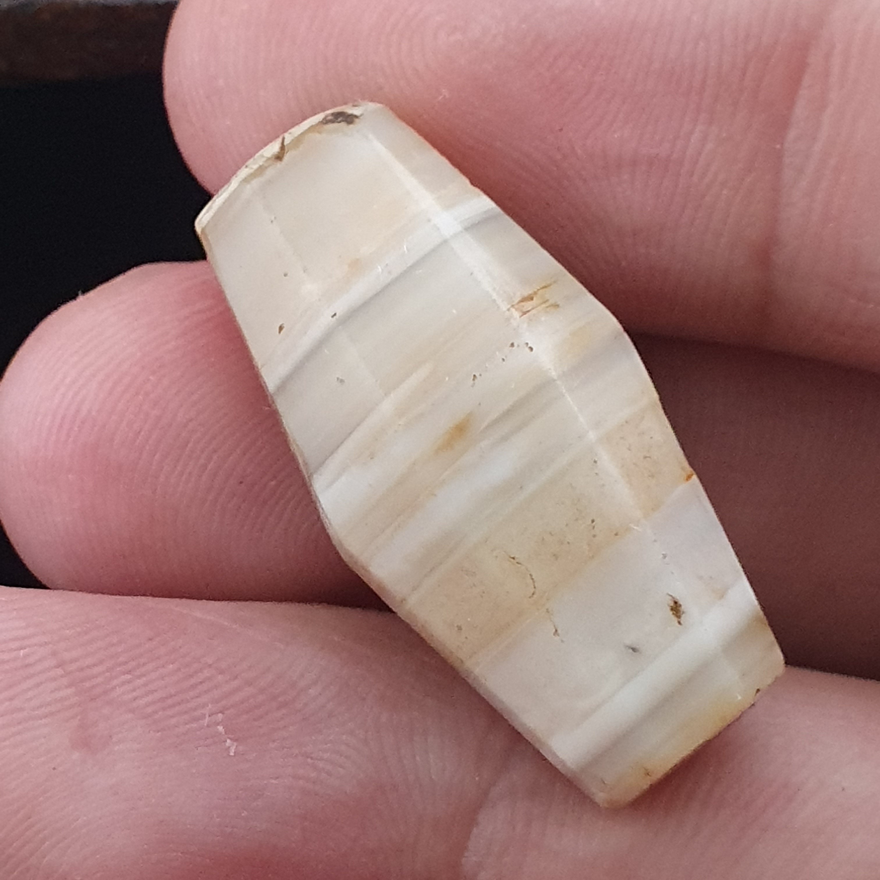 Ancient Yemeni Suliemani Natural Pattern Agate Bead