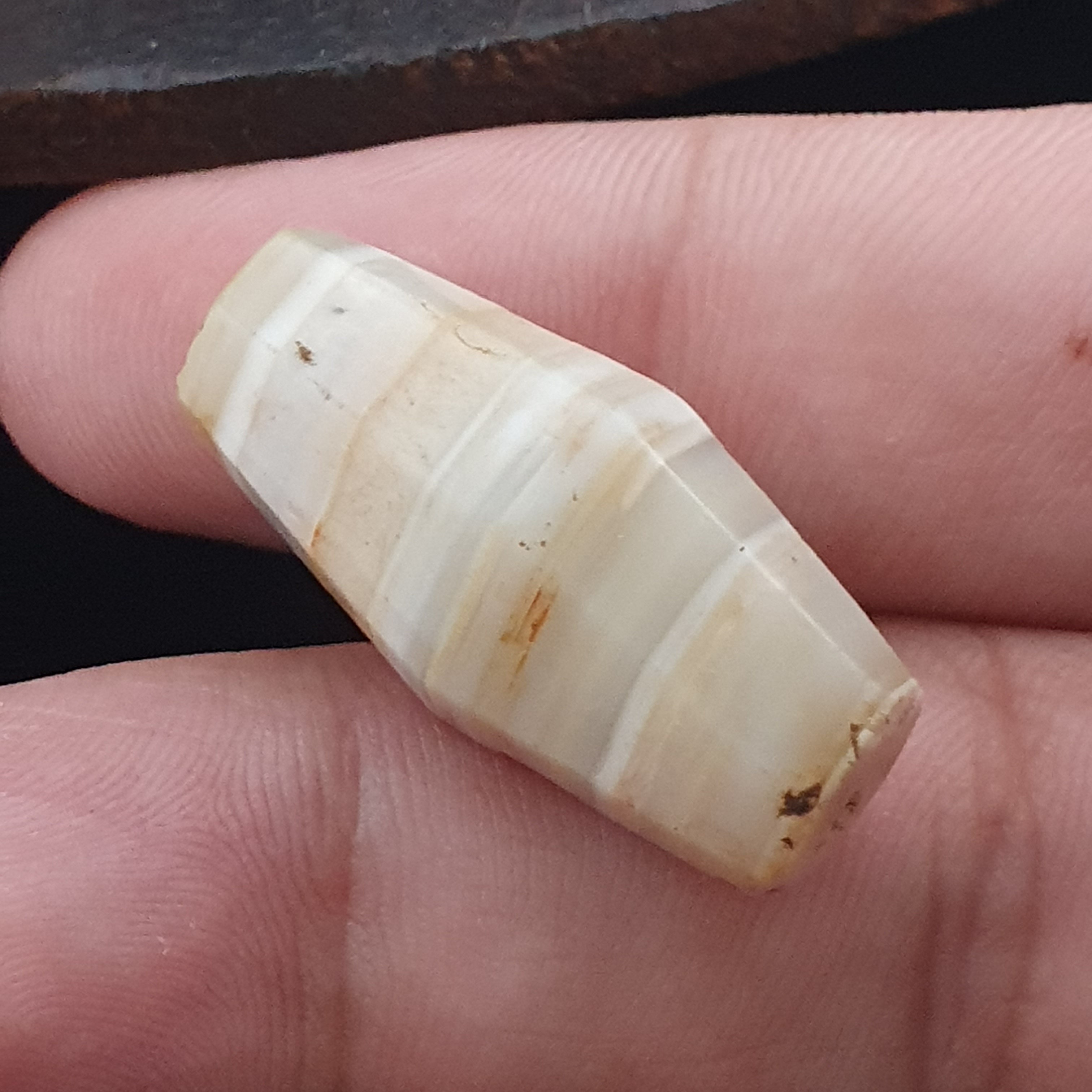 Ancient Yemeni Suliemani Natural Pattern Agate Bead