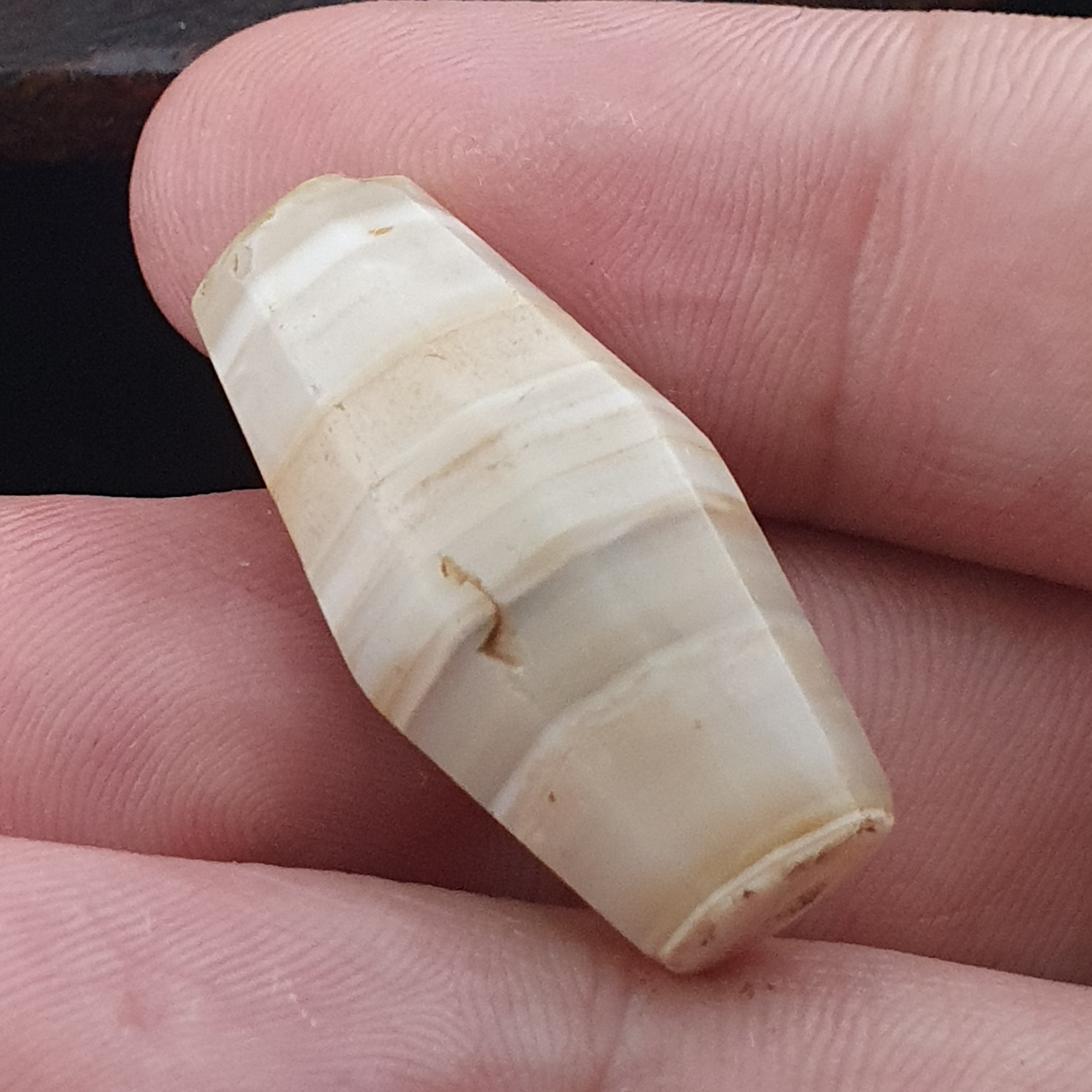 Ancient Yemeni Suliemani Natural Pattern Agate Bead