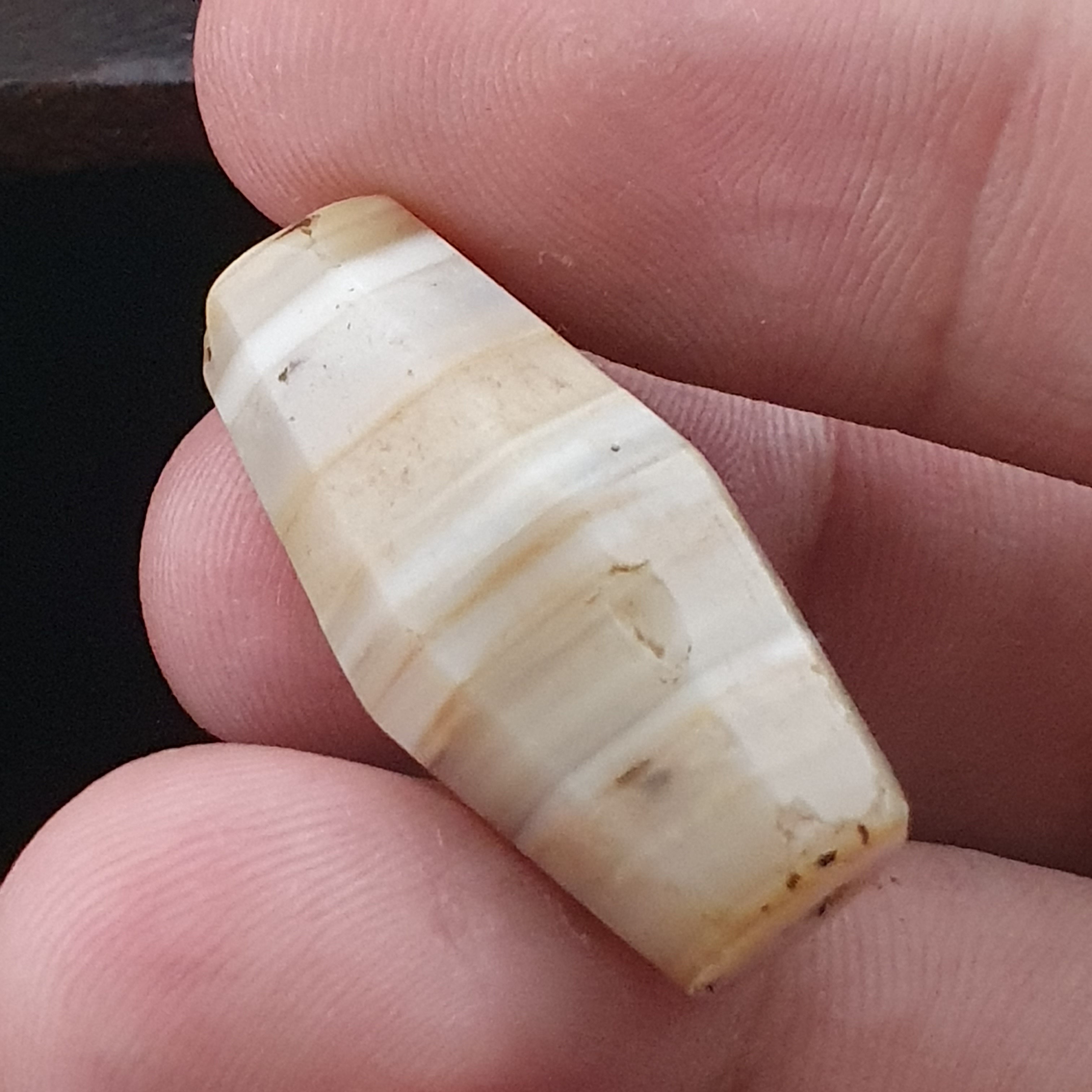 Ancient Yemeni Suliemani Natural Pattern Agate Bead