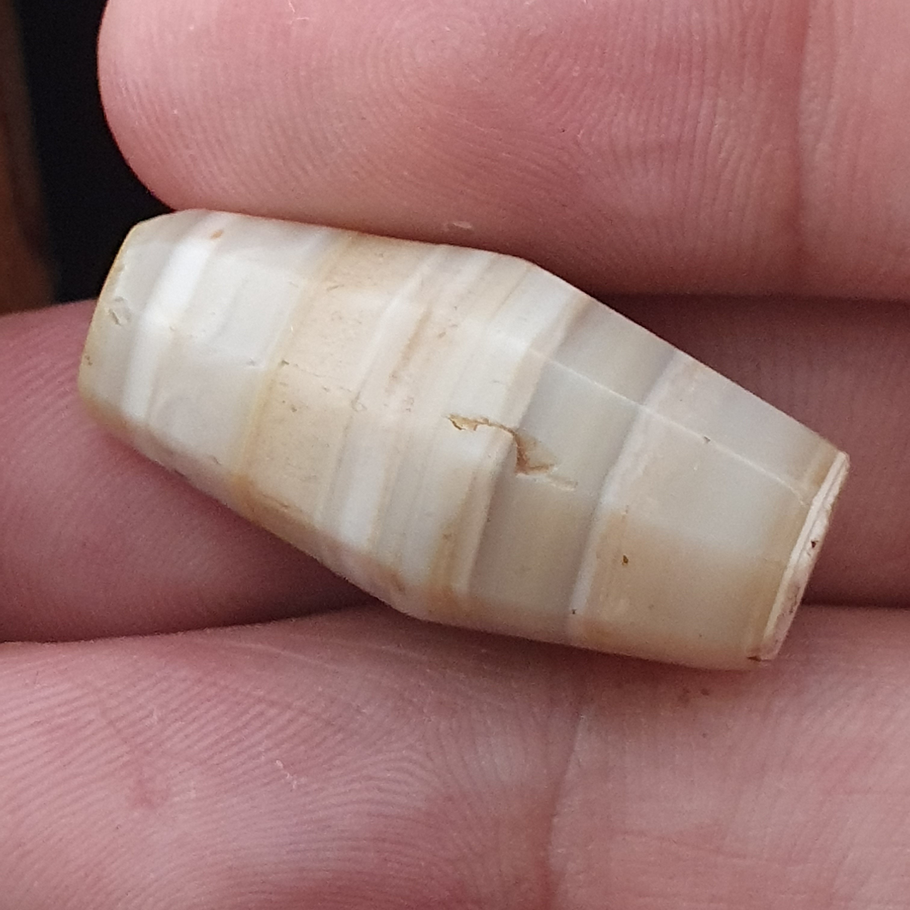 Ancient Yemeni Suliemani Natural Pattern Agate Bead