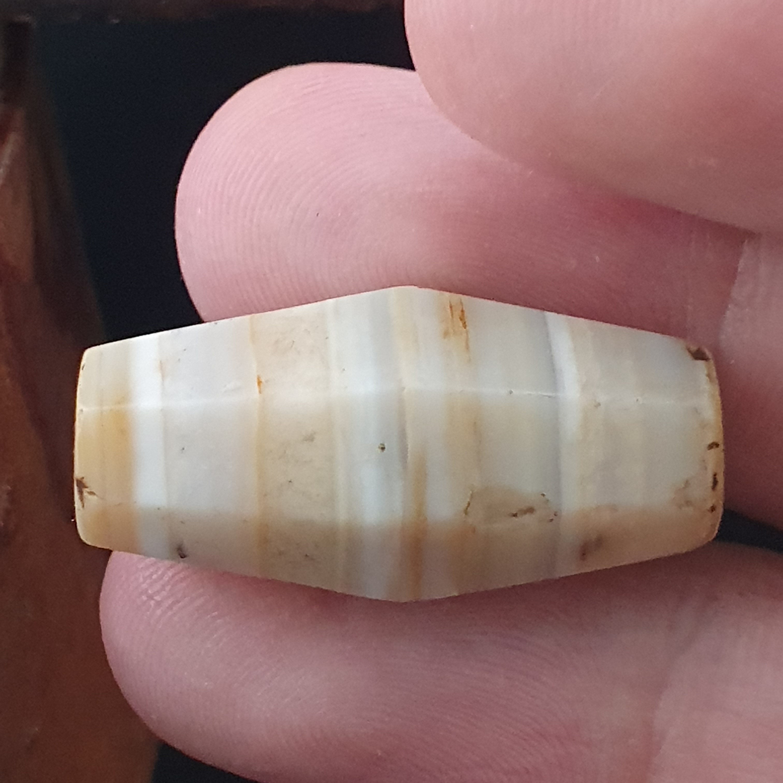Ancient Yemeni Suliemani Natural Pattern Agate Bead