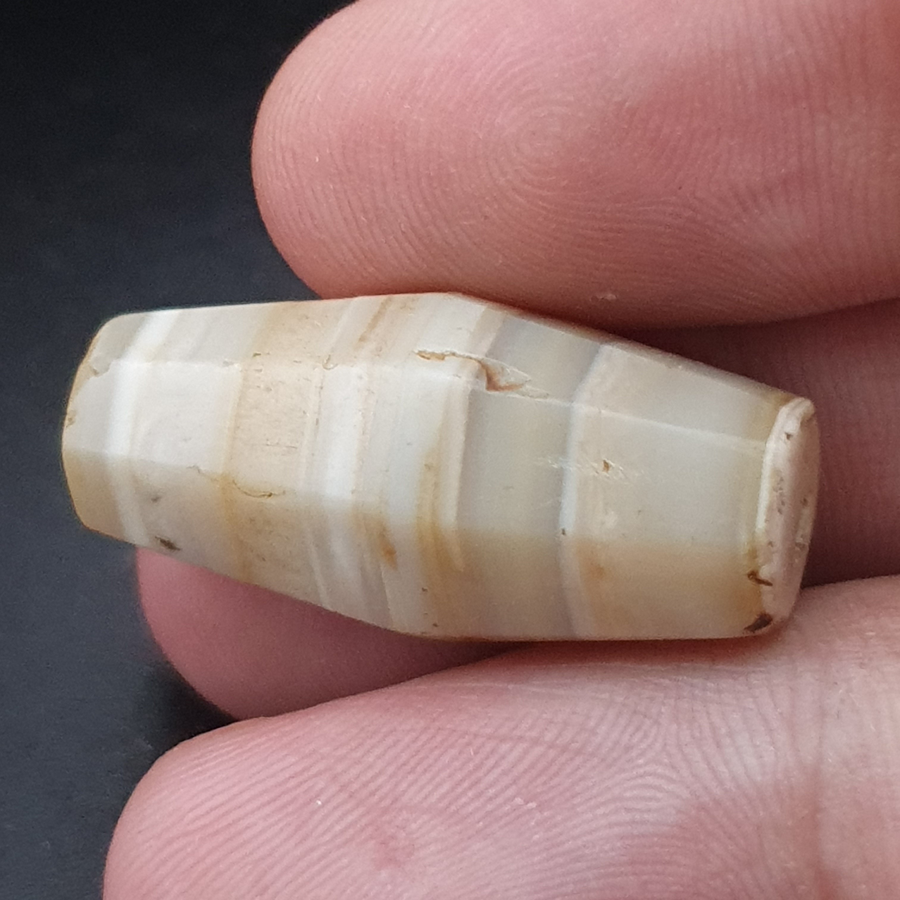 Ancient Yemeni Suliemani Natural Pattern Agate Bead