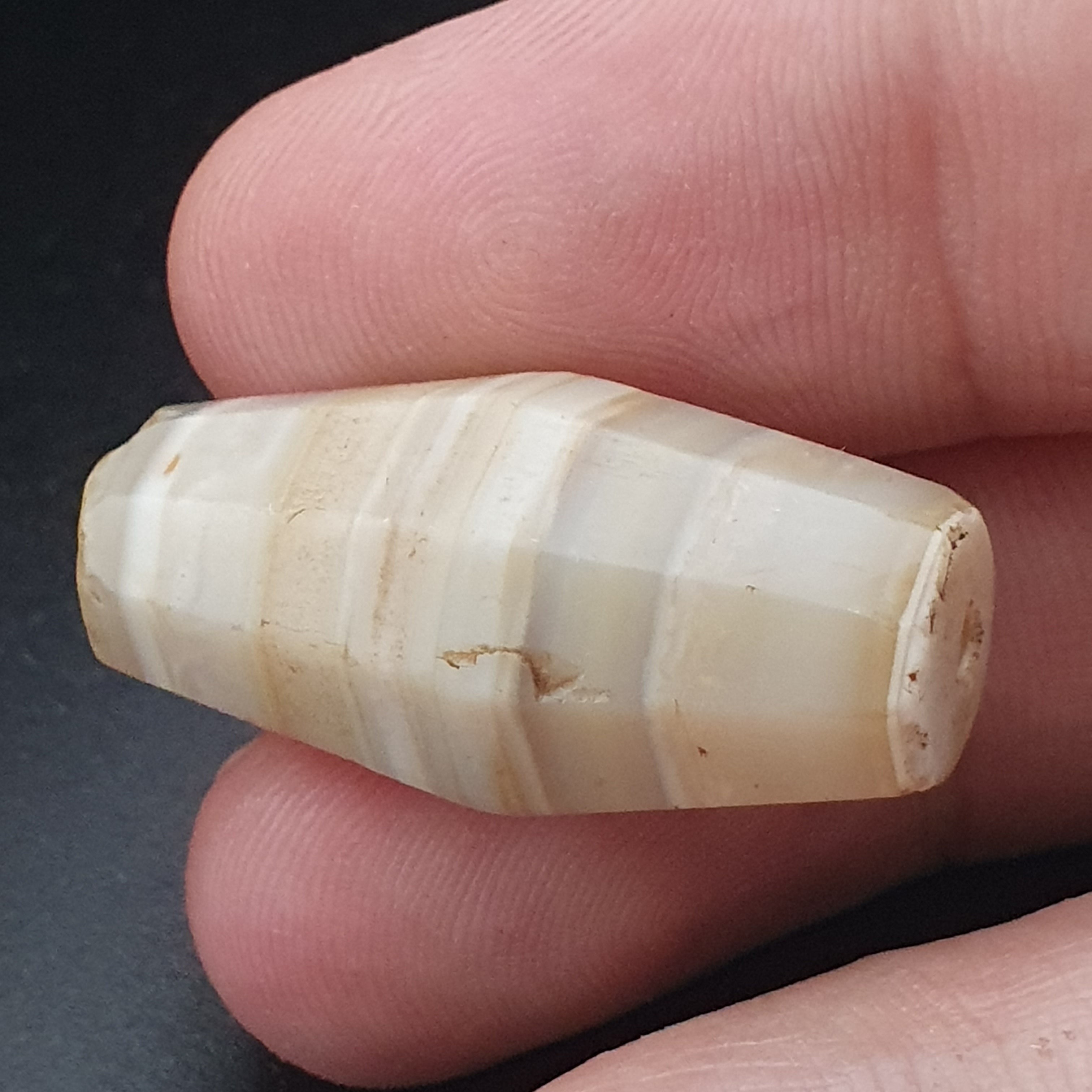 Ancient Yemeni Suliemani Natural Pattern Agate Bead