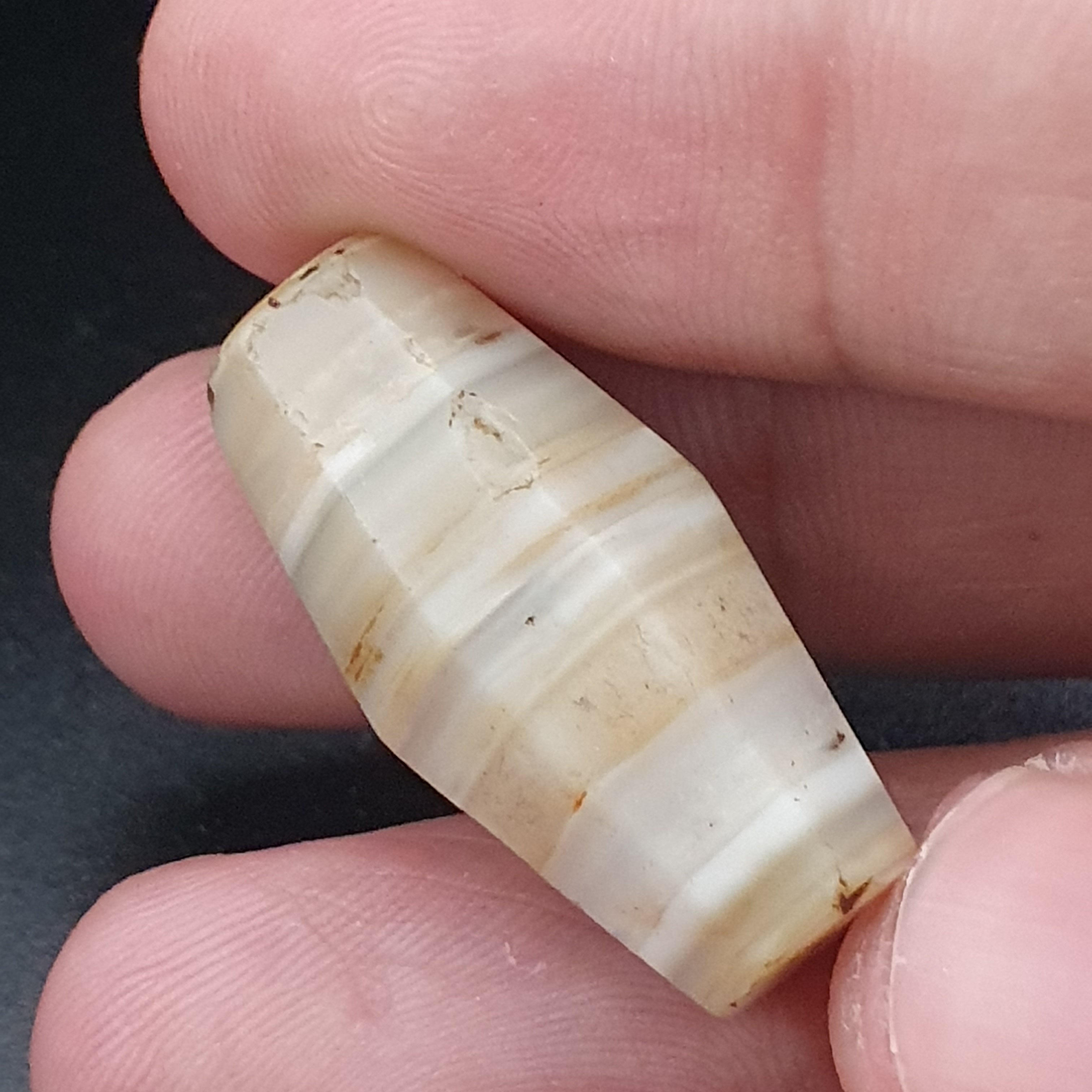 Ancient Yemeni Suliemani Natural Pattern Agate Bead
