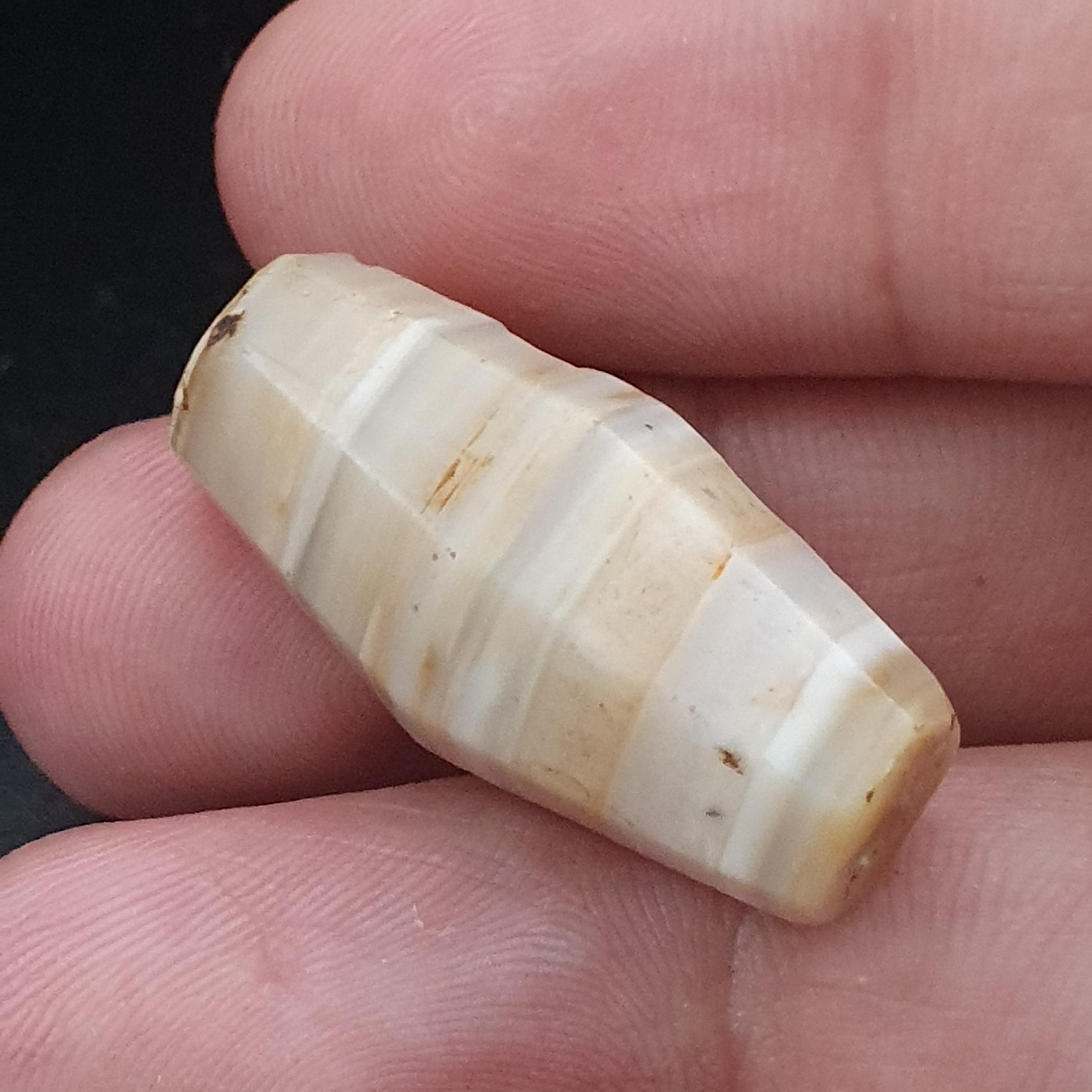 Ancient Yemeni Suliemani Natural Pattern Agate Bead