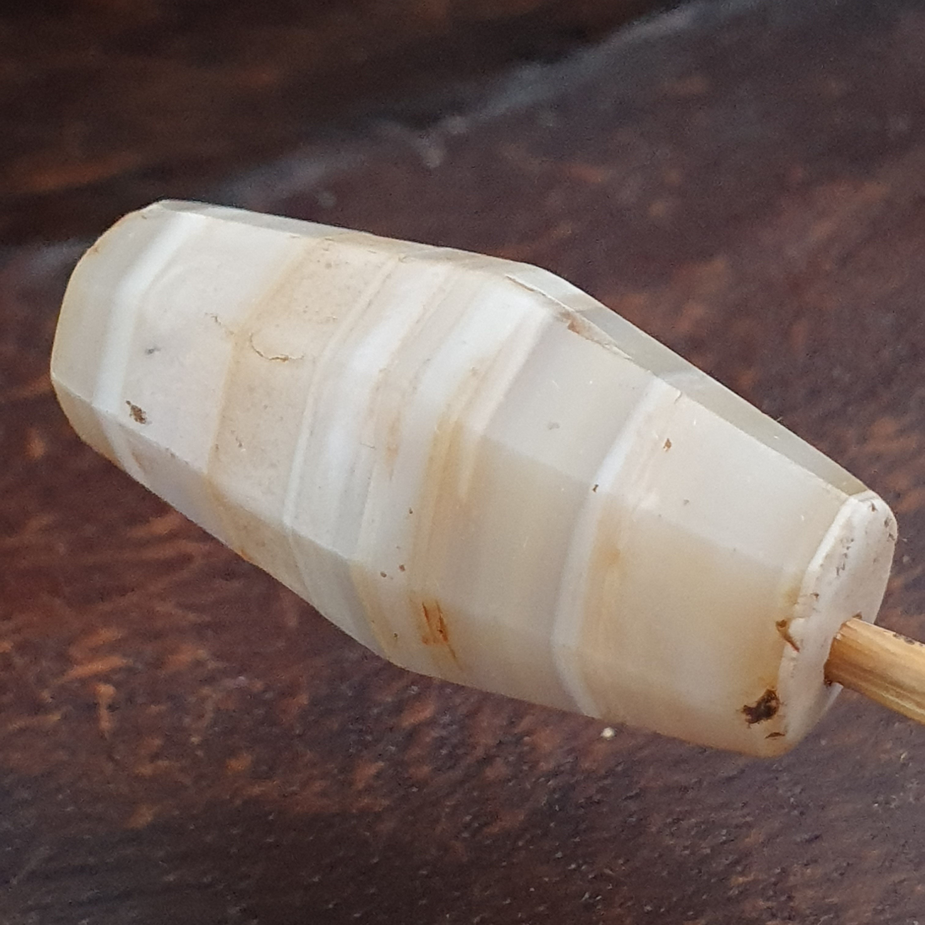 Ancient Yemeni Suliemani Natural Pattern Agate Bead