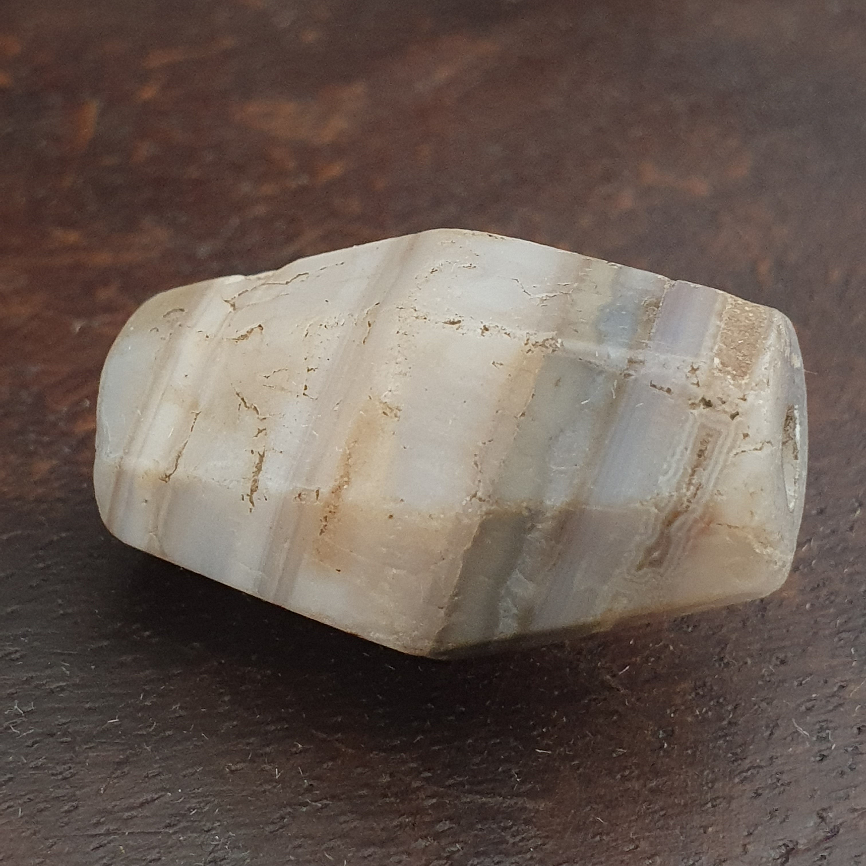 Ancient Rare Natural Stripe Suliemani Agate Bead Amulet