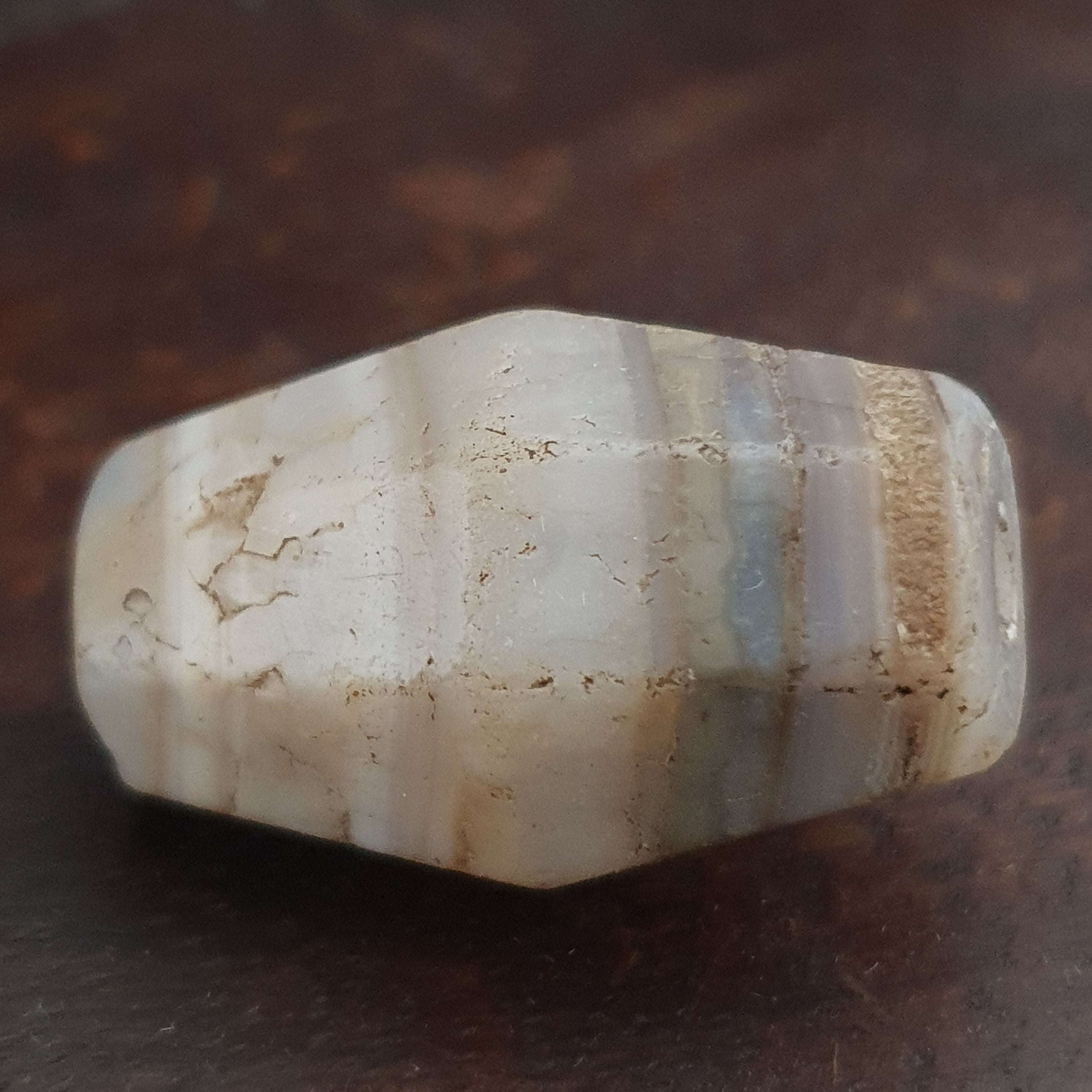 Ancient Rare Natural Stripe Suliemani Agate Bead Amulet