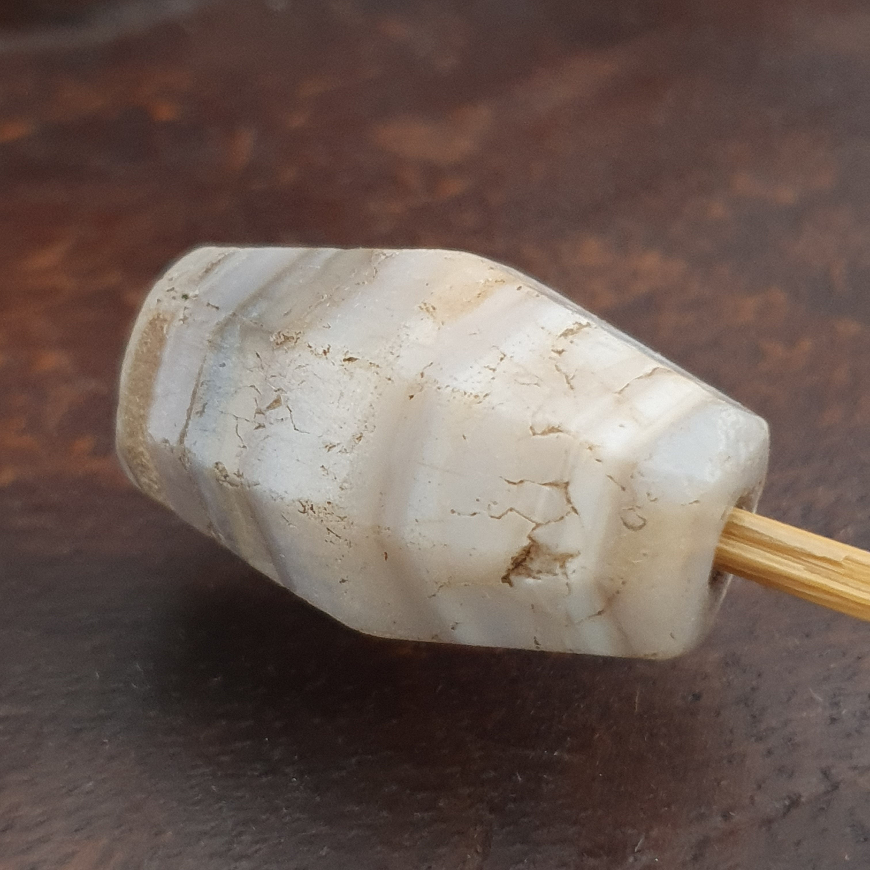 Ancient Rare Natural Stripe Suliemani Agate Bead Amulet