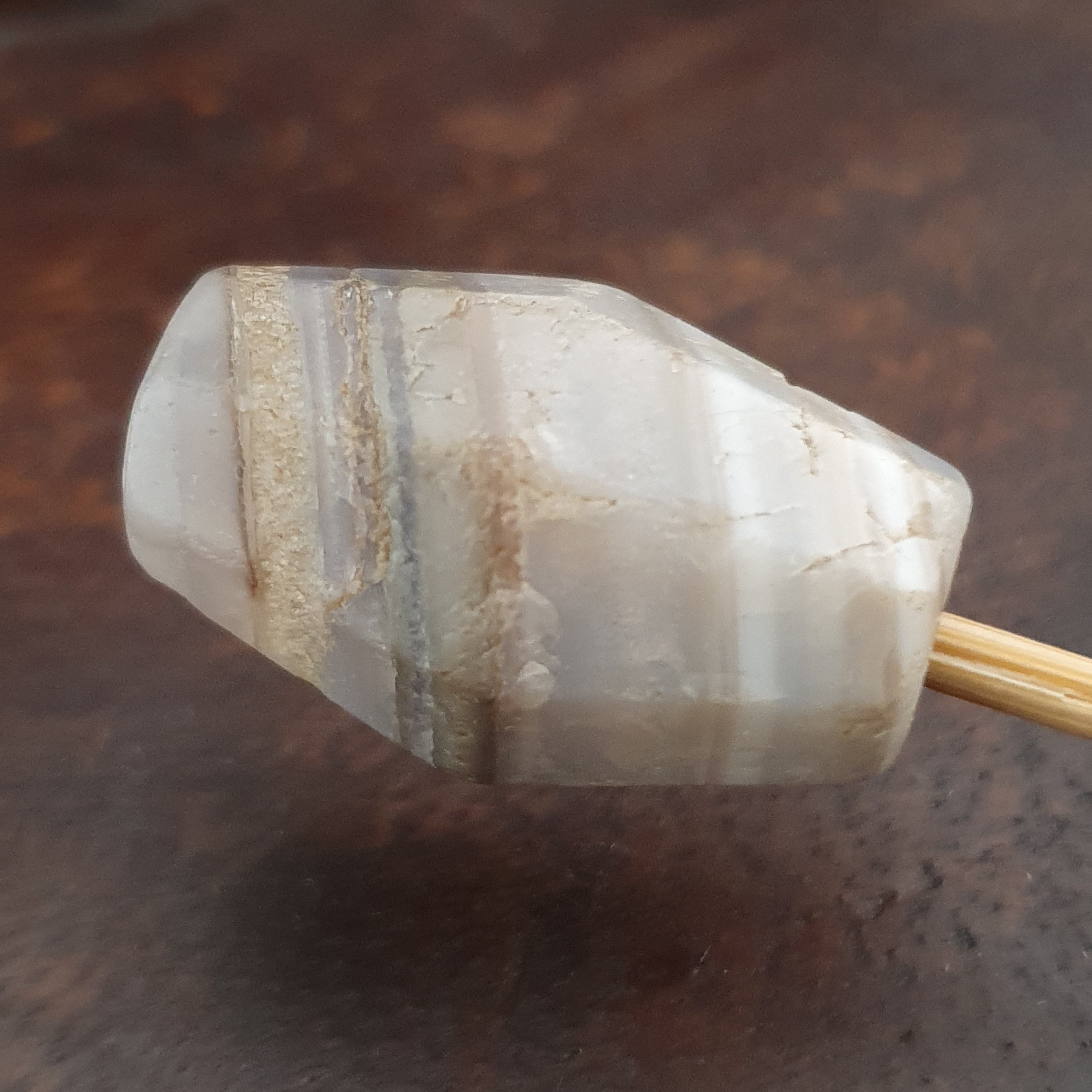 Ancient Rare Natural Stripe Suliemani Agate Bead Amulet