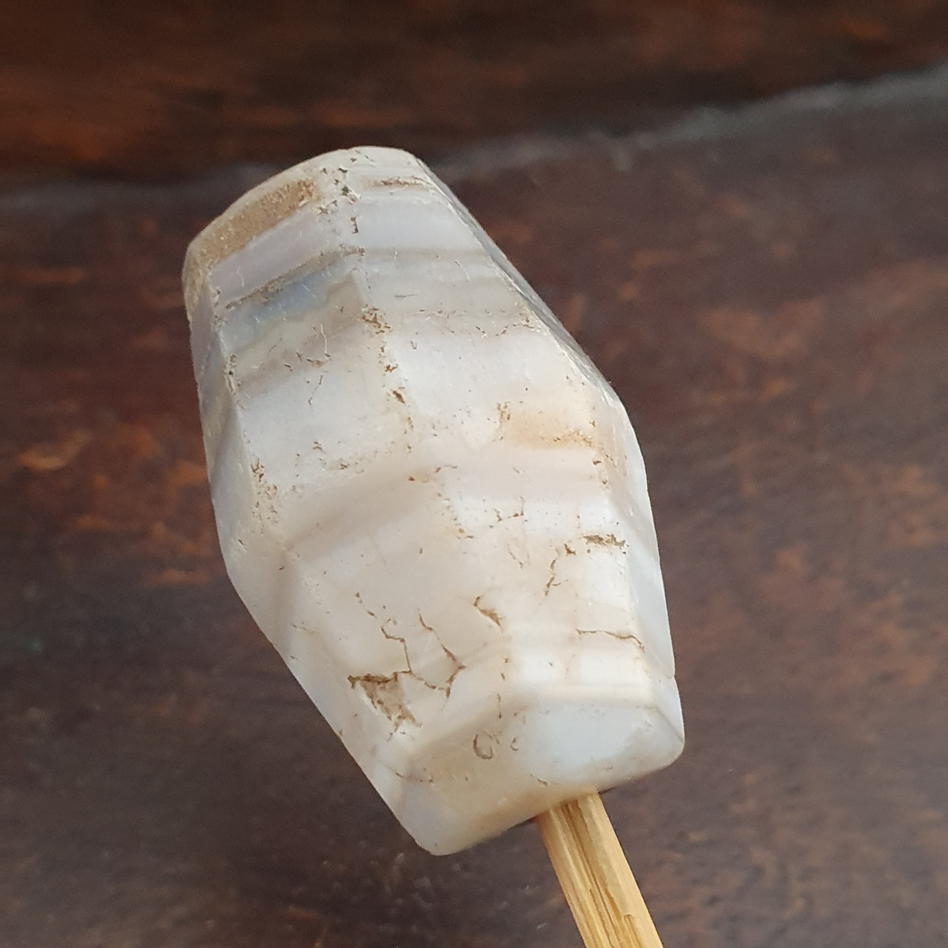 Ancient Rare Natural Stripe Suliemani Agate Bead Amulet