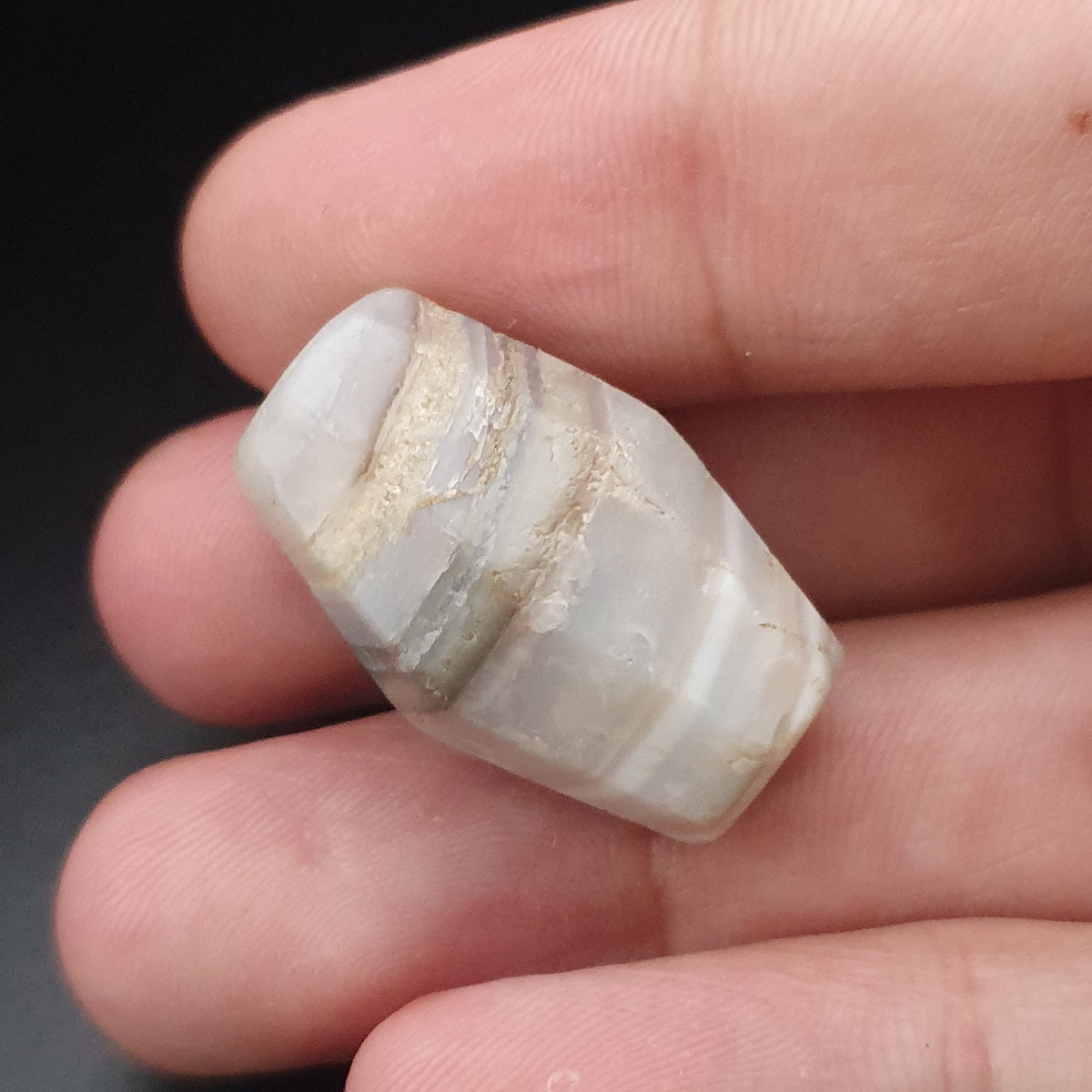 Ancient Rare Natural Stripe Suliemani Agate Bead Amulet