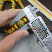 Close-up of the necklace beads and clasp