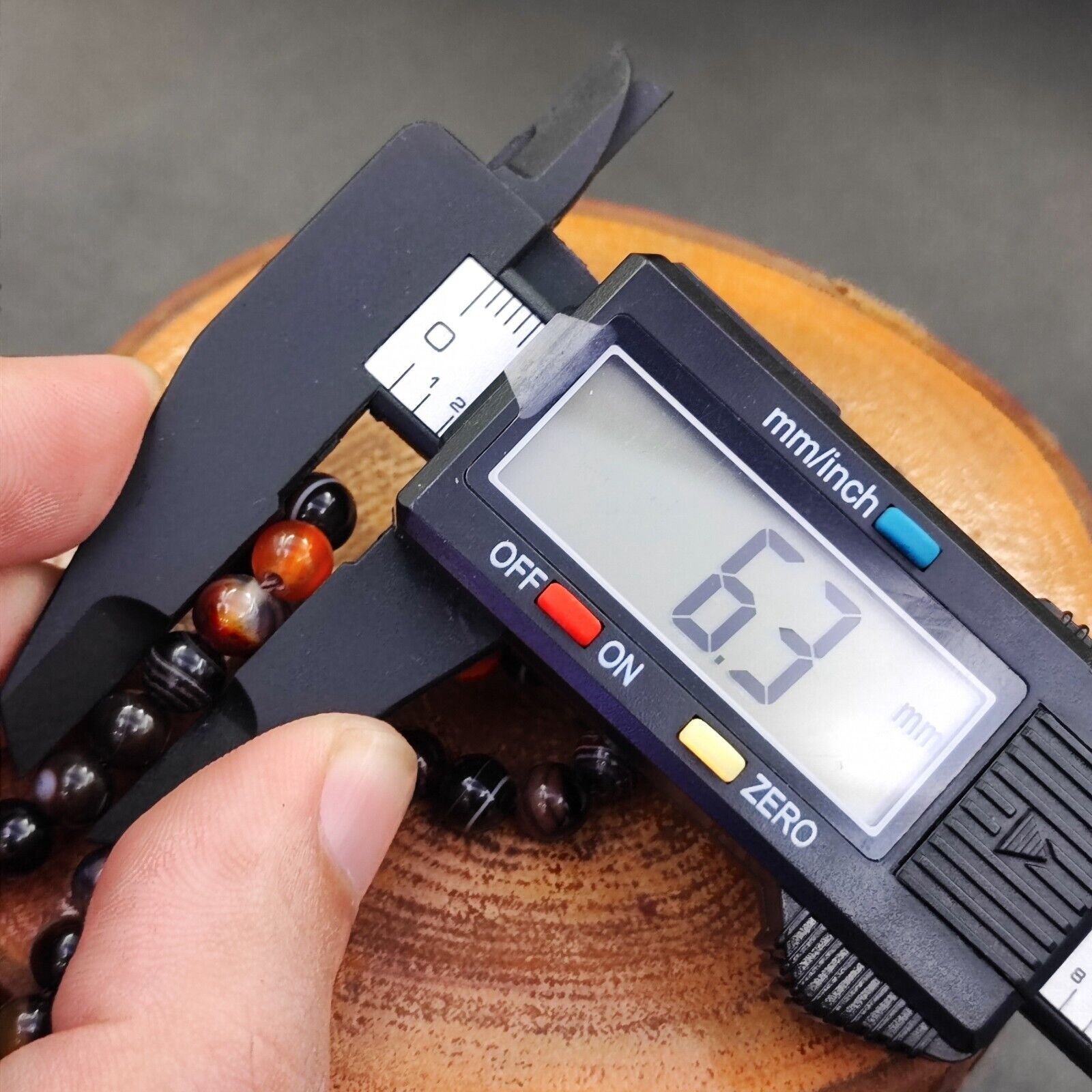 vintage Agate lucky Tibetan Himalayan 6mm Beads Necklace