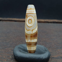 Vintage Eye BEAD Tibetan dzi bead old amulet Agate Tibet gzi pendant
