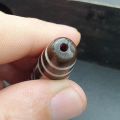 Himalayan Tibetan Dzi Agate Bead: A Rare Gem from the Past  TBET-8