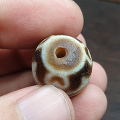 High Quality Antique Tibetan rare Pattern Agate stone Dzi Bead Amulet