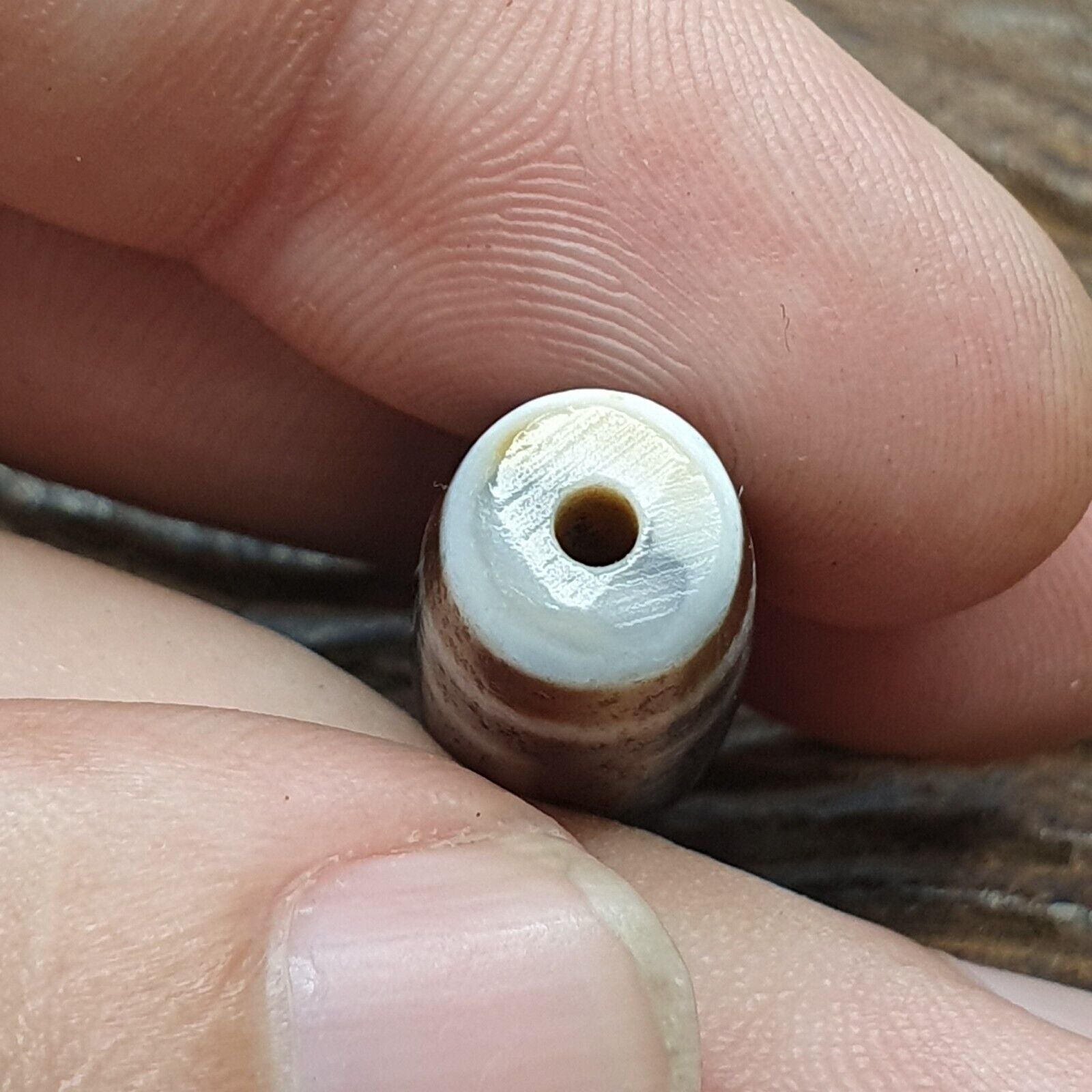 Old Tibetan Himalayan Diamond Eyes Agate stone Dzi Bead Amulet CT-4