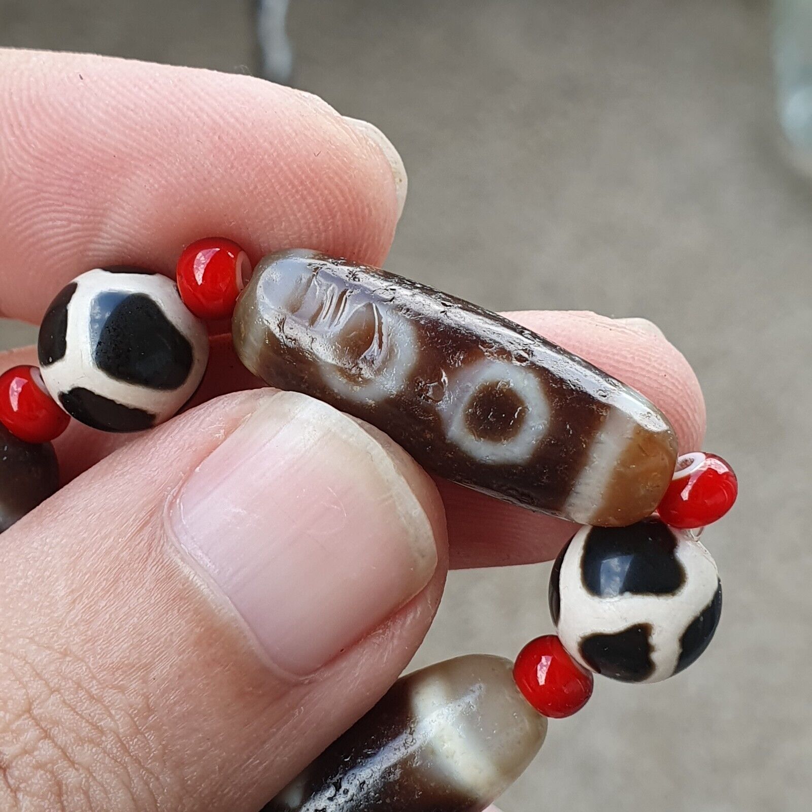 Powerful Health Wealth Protection Tibetan High Quality Agate Dzi Beads