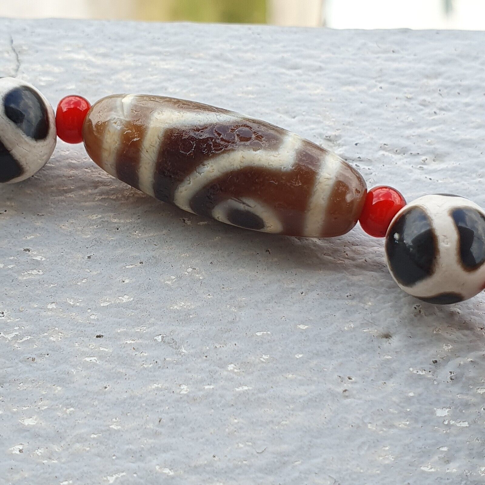 Powerful Health Wealth Protection Tibetan High Quality Agate Dzi Beads