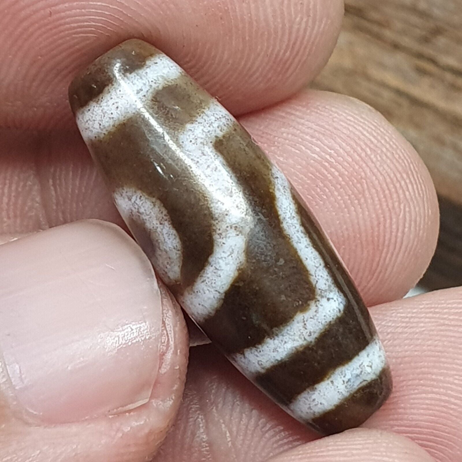 Eye Bead Tibetan dzi bead old amulet Agate Tibet gzi pendant