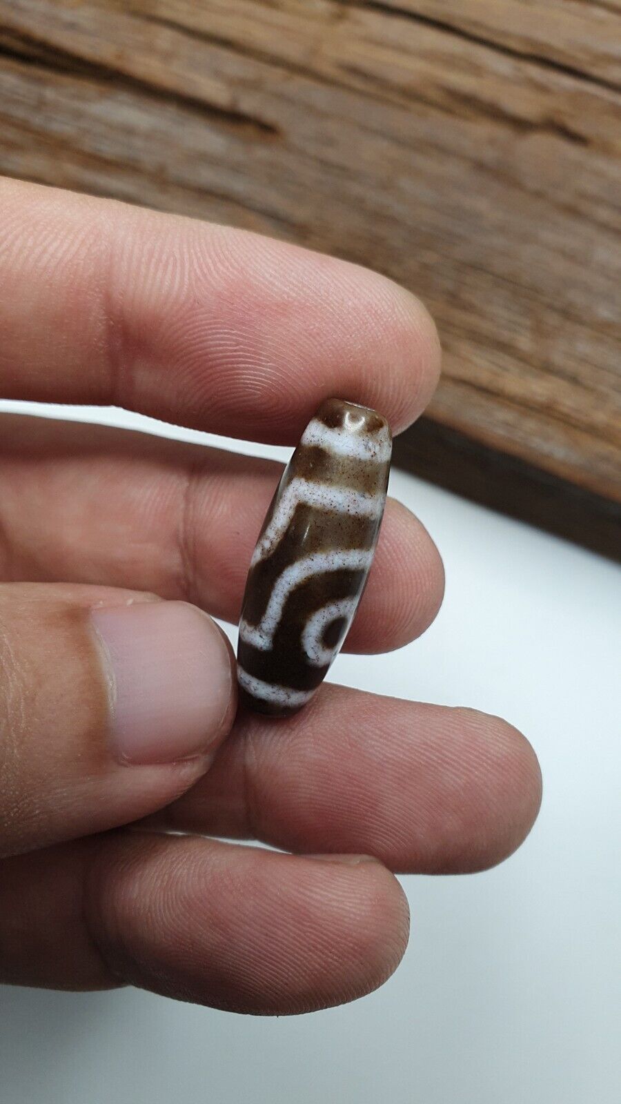 Eye Bead Tibetan dzi bead old amulet Agate Tibet gzi pendant