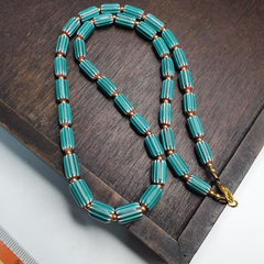 Vintage venetian Style Beads Collection Bluish beads Necklace B21