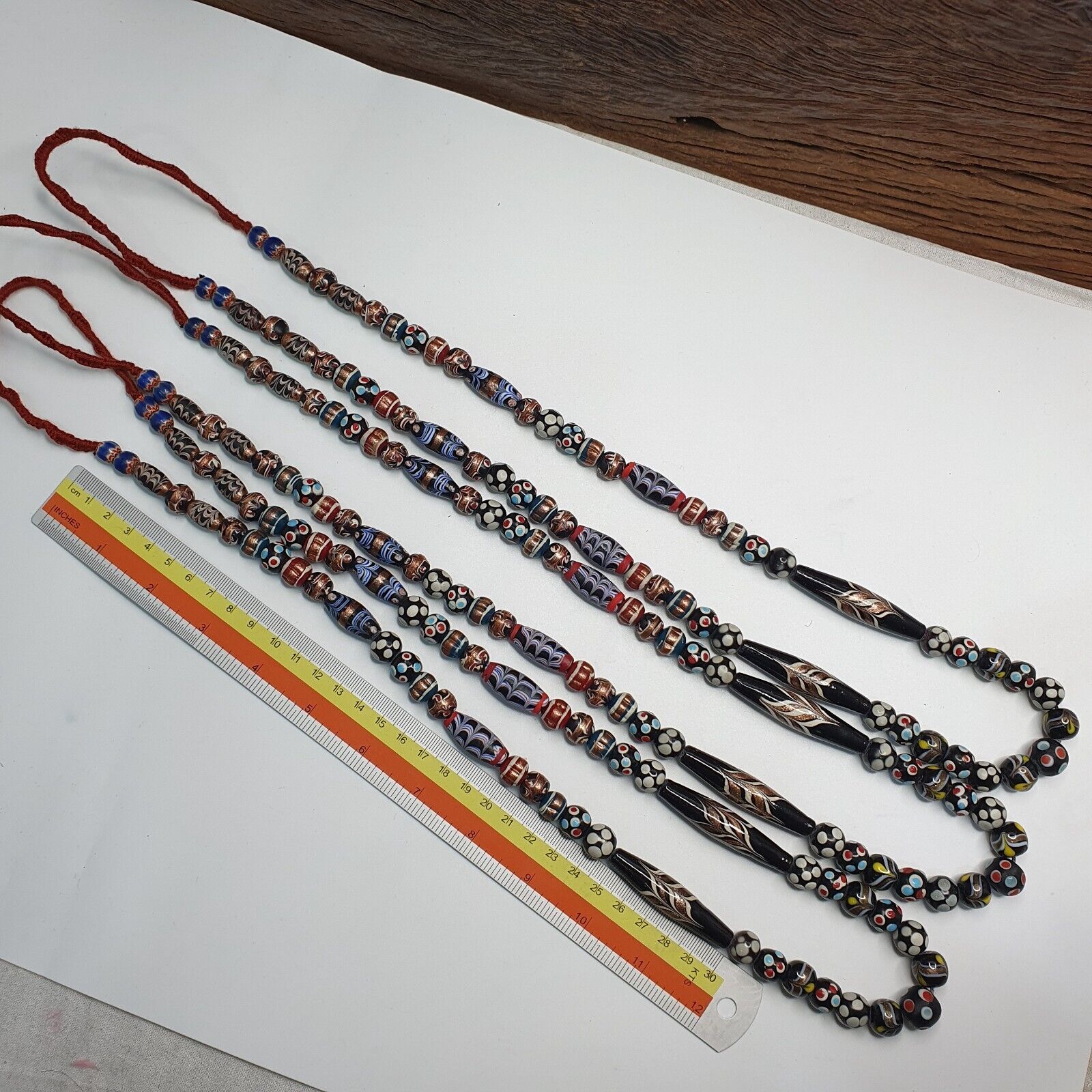 Venetian Style Skunk Wedding cake Aventurine beads beaded Necklace