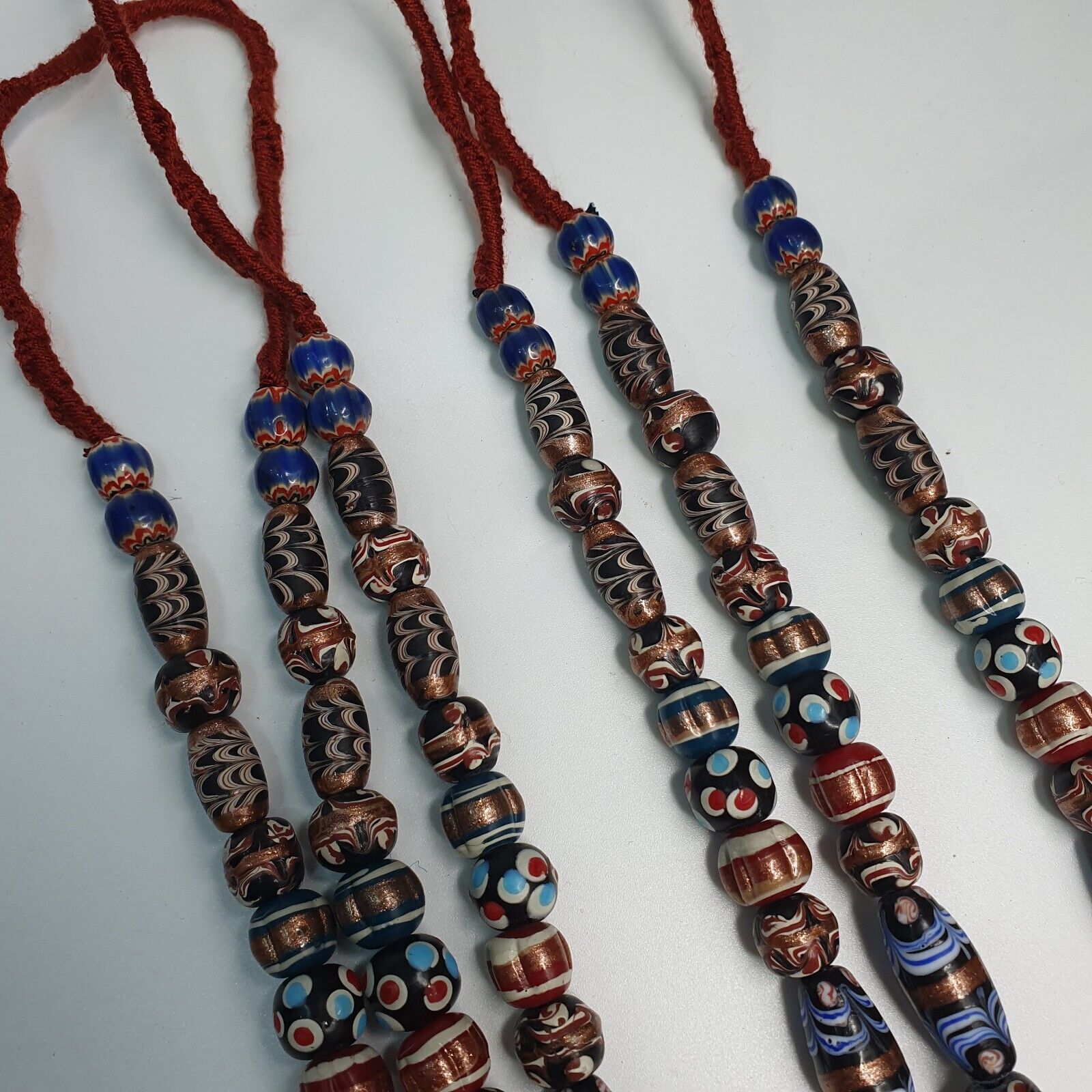 Venetian Style Skunk Wedding cake Aventurine beads beaded Necklace