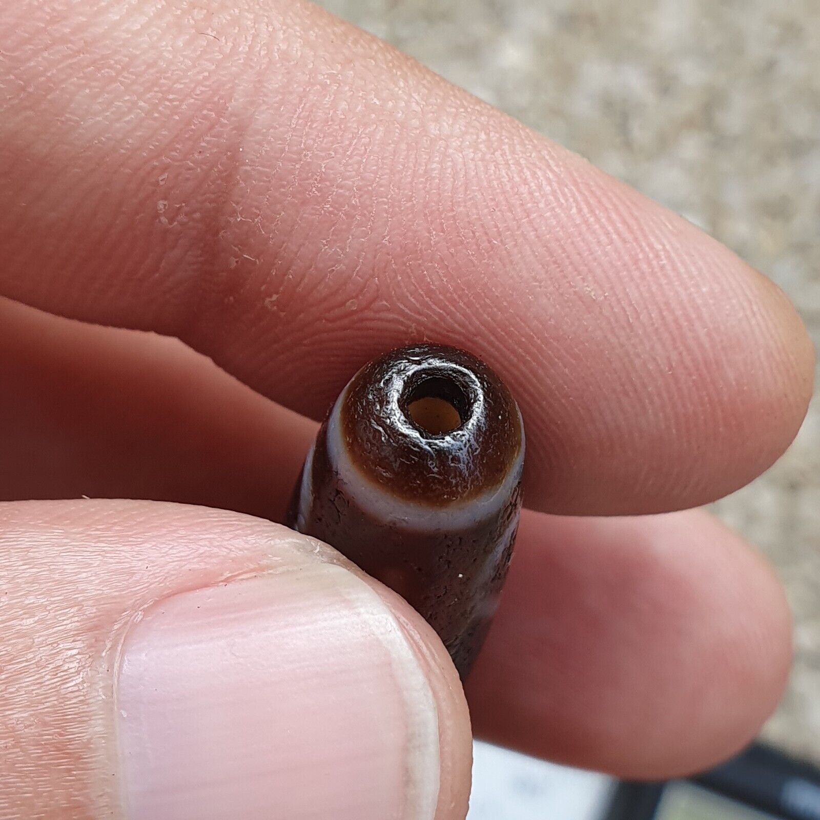 Powerfull Bead INDO TIBETAN Himalayan Agate bead Amulet Dzi