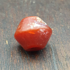 Antique RARE INDO-TIBETAN CARNELIAN / AGATE BEAD (18.3mm x 15.1mm)