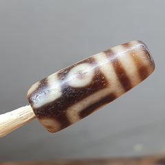 Antique Himalayan Indo Tibetan Agate Dzi Bead Amulet #TBC-3