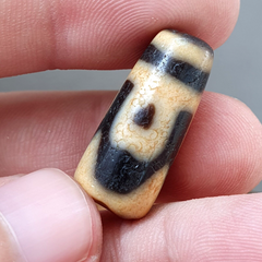 Antique Himalayan Indo Tibetan Agate Dzi Bead Amulet #TBC-6