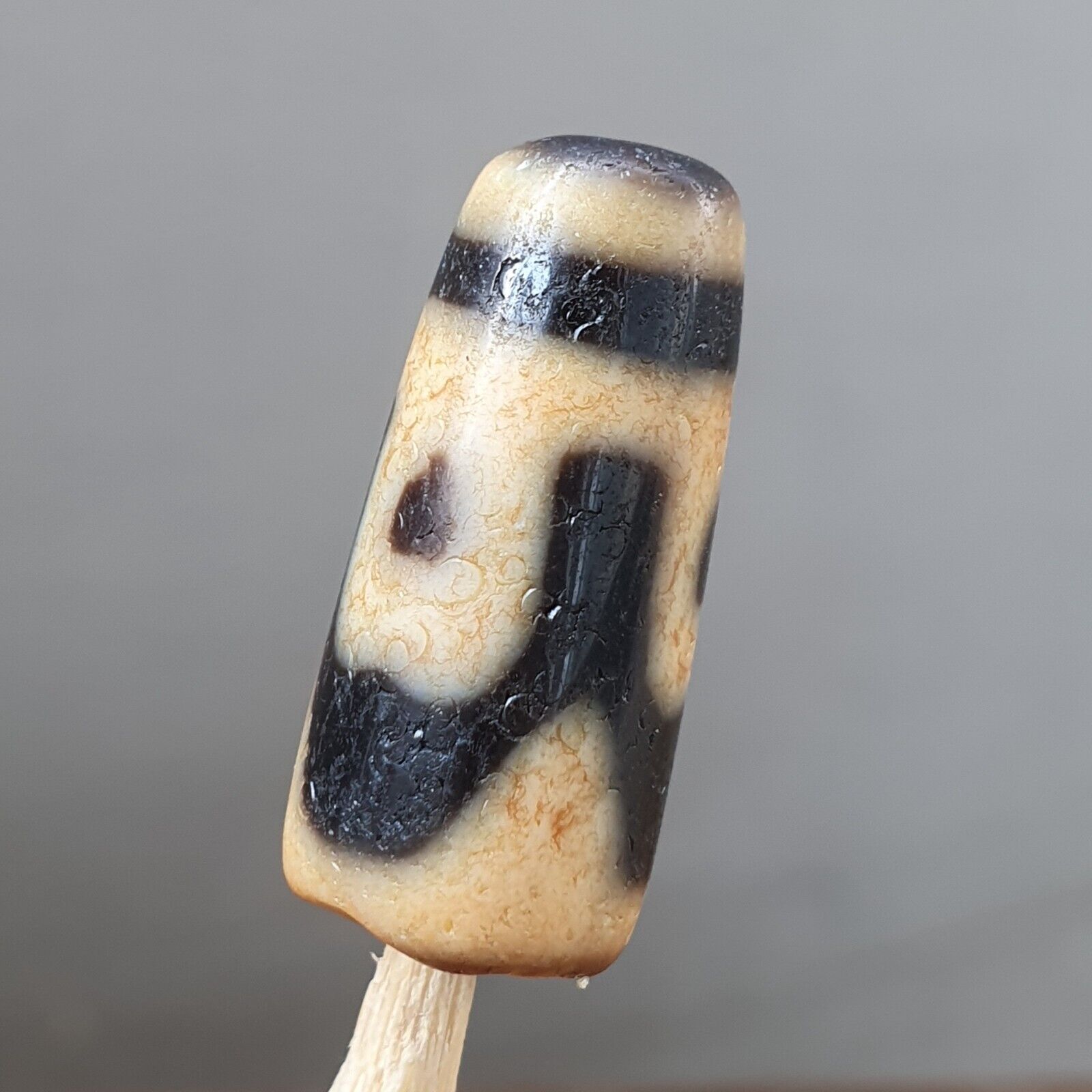 Antique Himalayan Indo Tibetan Agate Dzi Bead Amulet #TBC-6