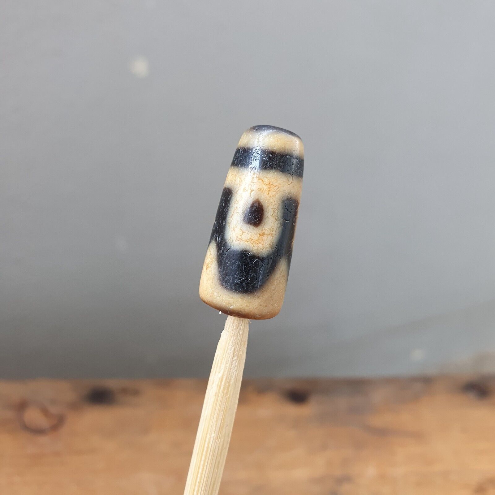 Antique Himalayan Indo Tibetan Agate Dzi Bead Amulet #TBC-6