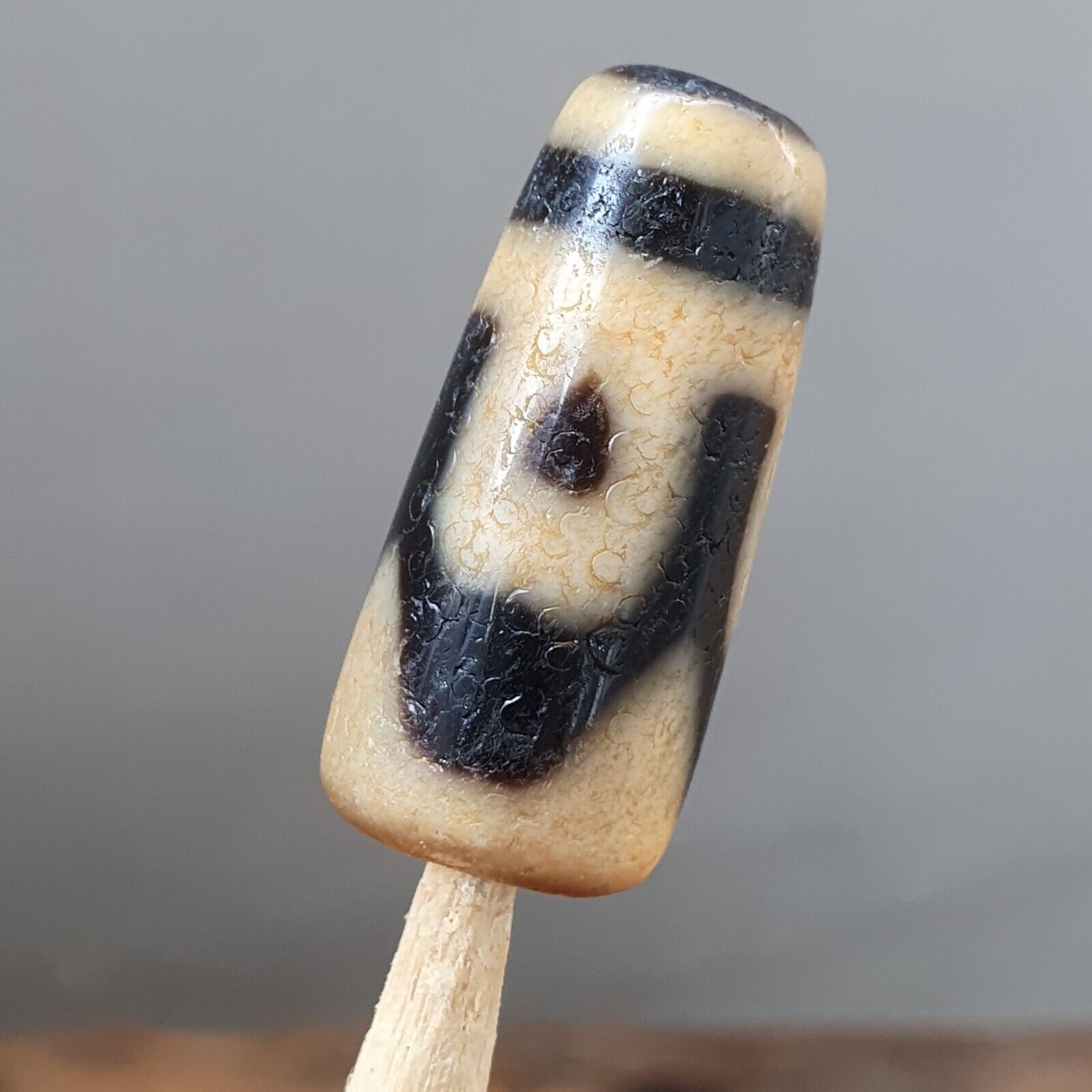 Antique Himalayan Indo Tibetan Agate Dzi Bead Amulet #TBC-6