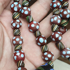 Thousand eyes venetian Style BEADS Necklace