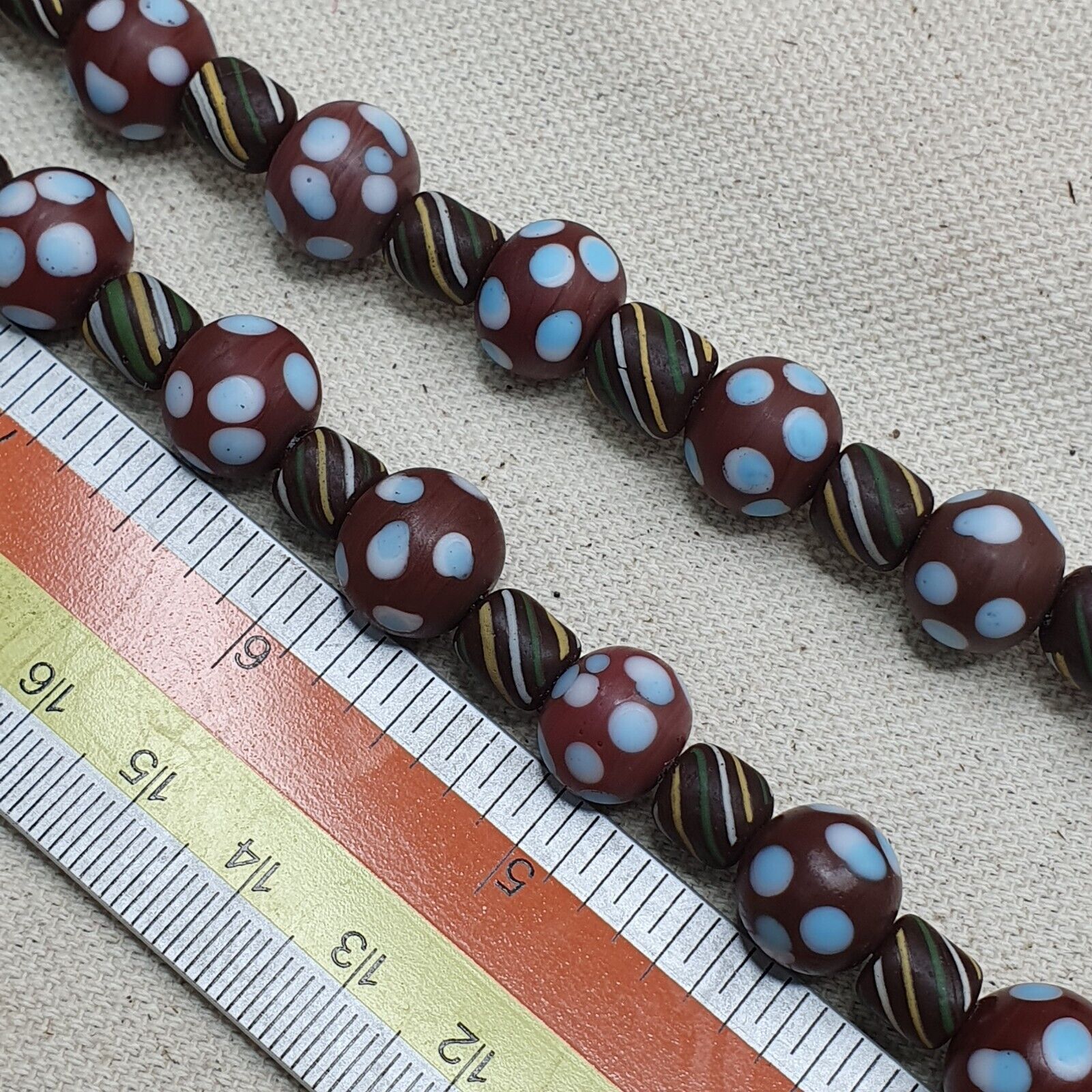 Thousand eyes venetian Style BEADS Necklace