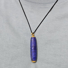 Rare Top Quality Lapis Lazuli Stone Pendent Amulet  Necklace